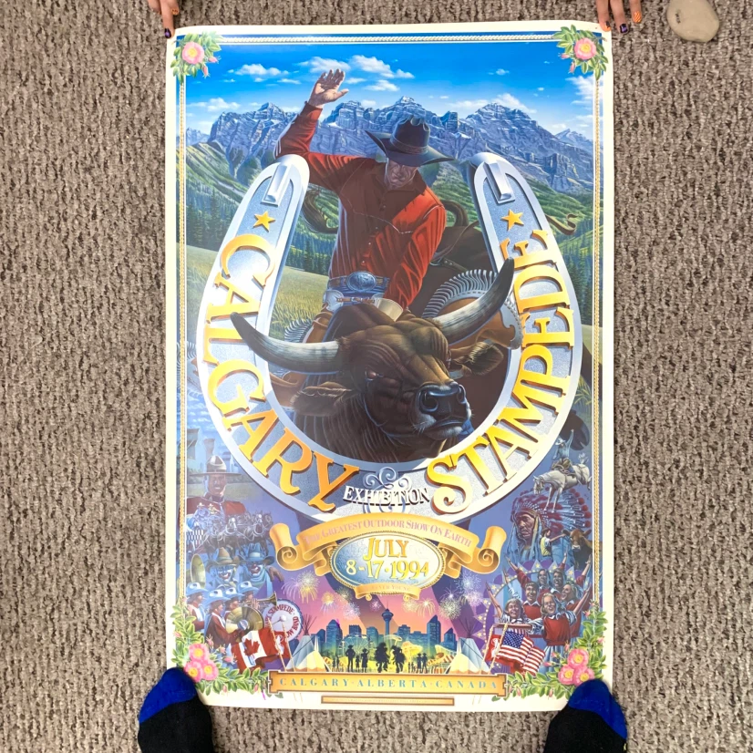 Set of 5 Vintage Calgary Stampede Posters - photo 4