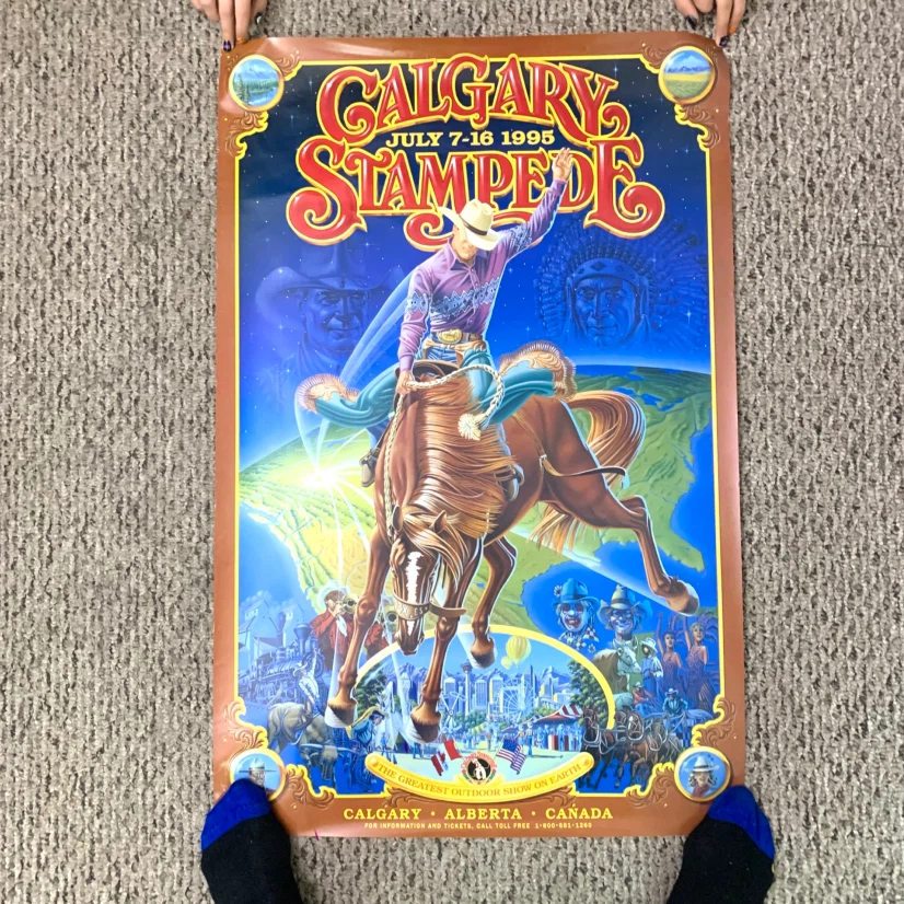 Set of 5 Vintage Calgary Stampede Posters - photo 5