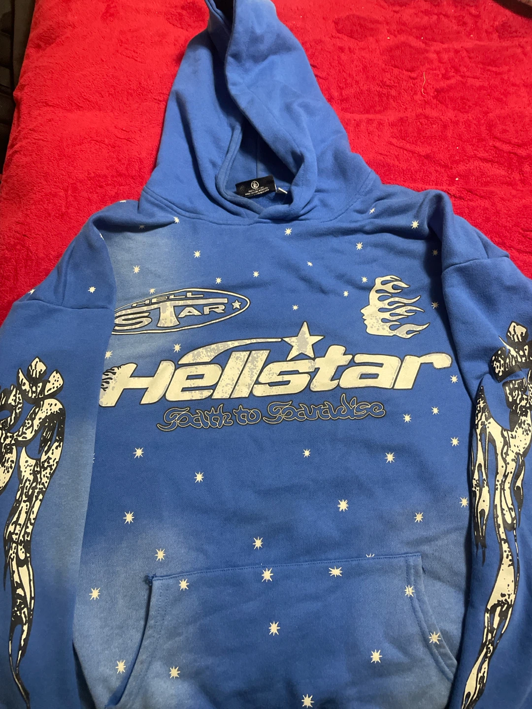 Hellstar Hoodie Blue