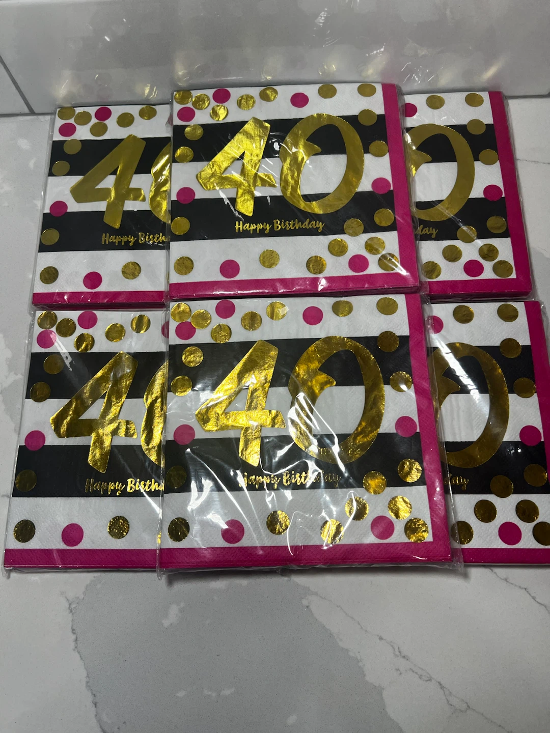 NEW 40th Birthday Luncheon Napkins