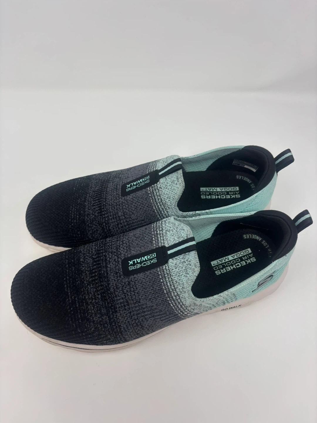 Skechers Go Walk Shoes Black/Teal Ombré-Size 9.5 - photo 2