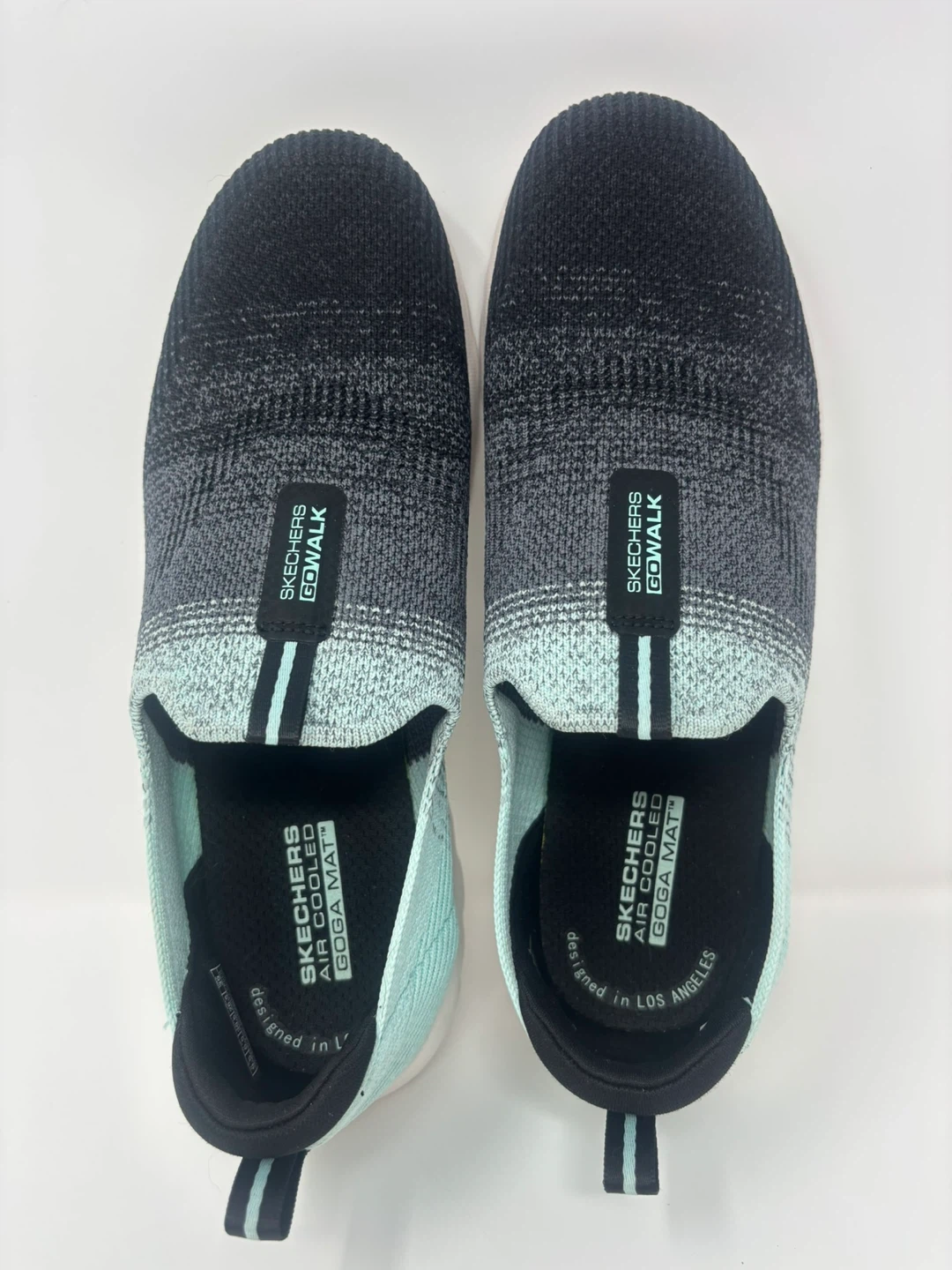 Skechers Go Walk Shoes Black/Teal Ombré-Size 9.5 - photo 4