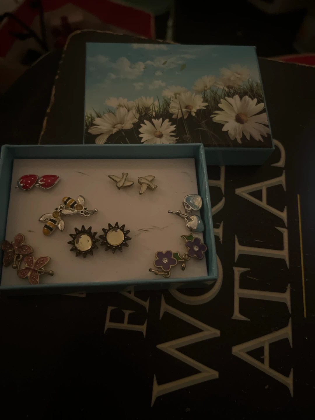 Set of 6 Pairs of Whimsical Stud Earrings