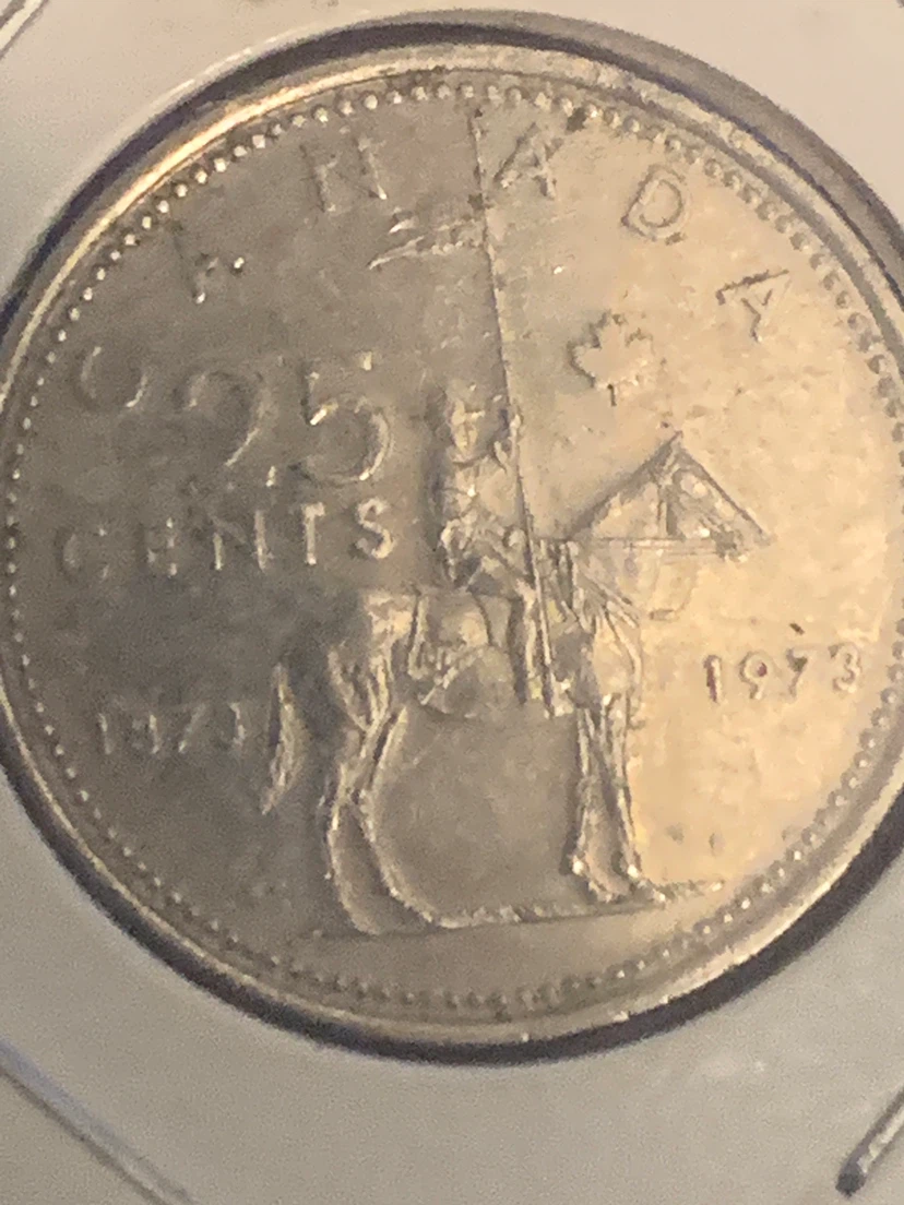1973 Canadian 25 Cents Coin