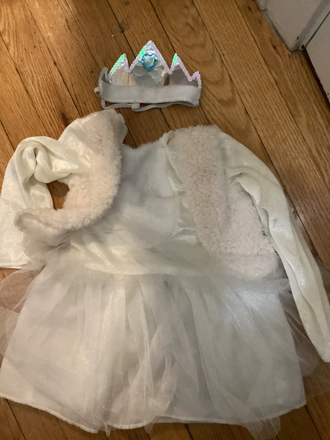 3-4T Girls White Winter Princess Costume