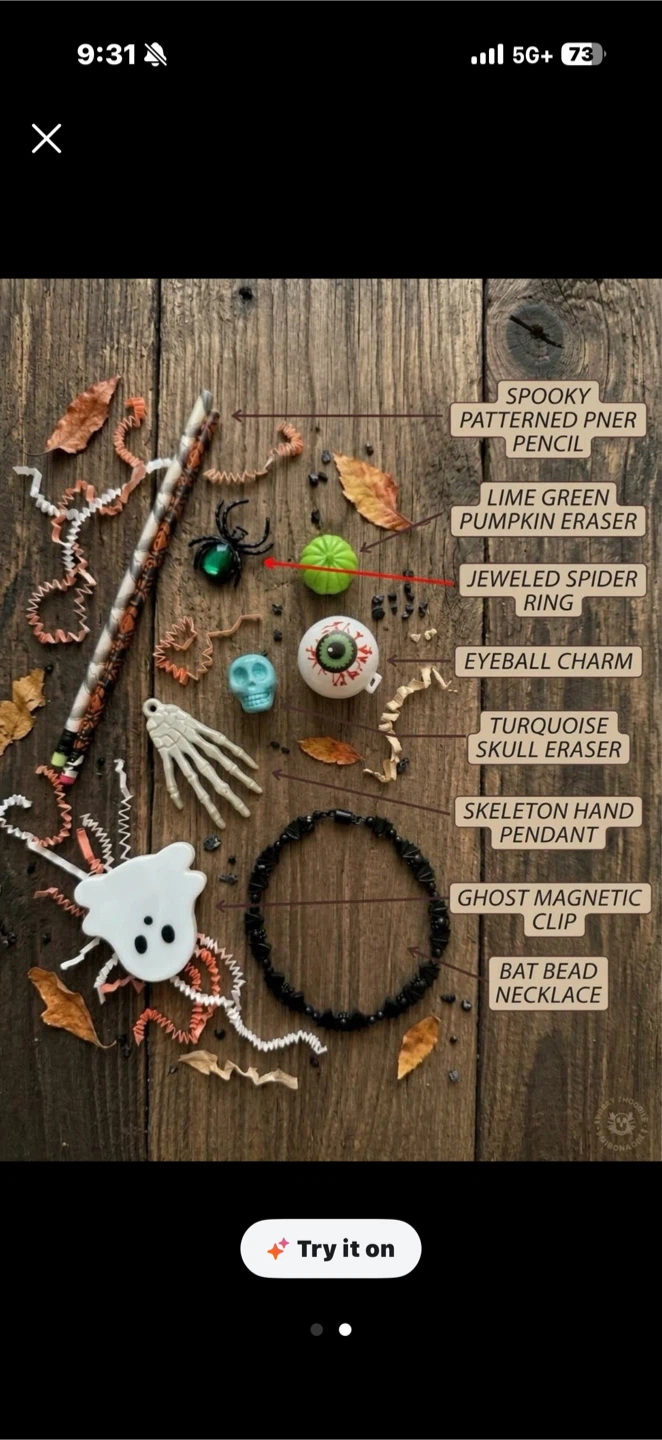 Halloween-Themed Stationery and Accessory Set