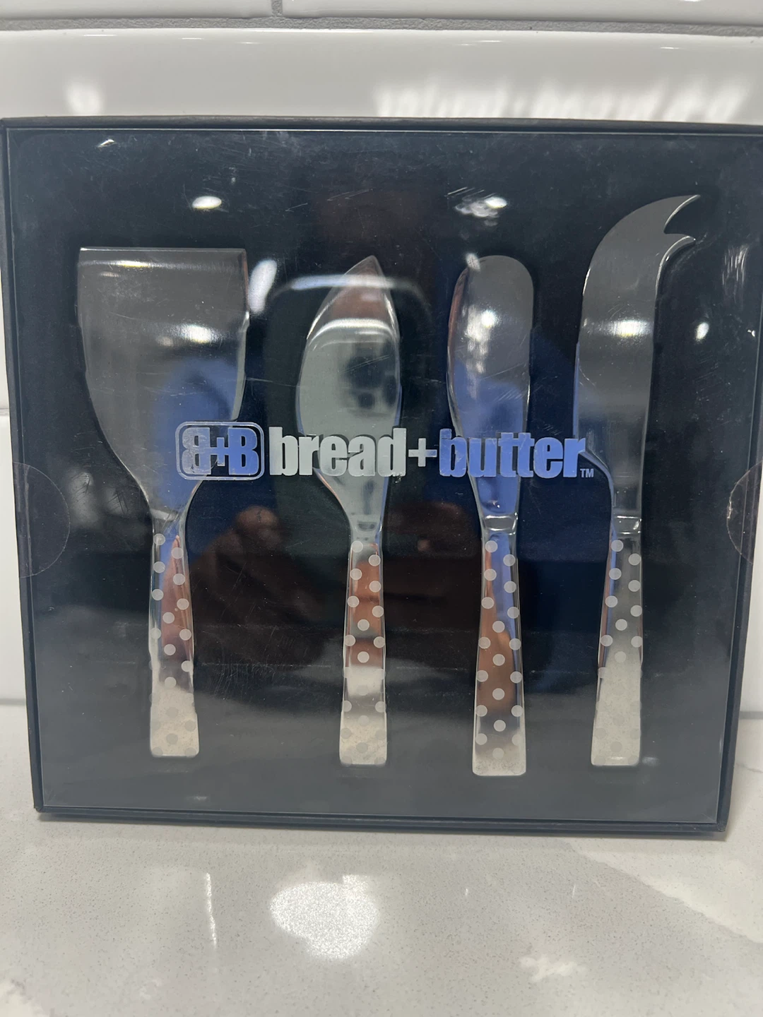 NEW Bread+Butter 4-Piece Stainless Steel Cheese Knife Set