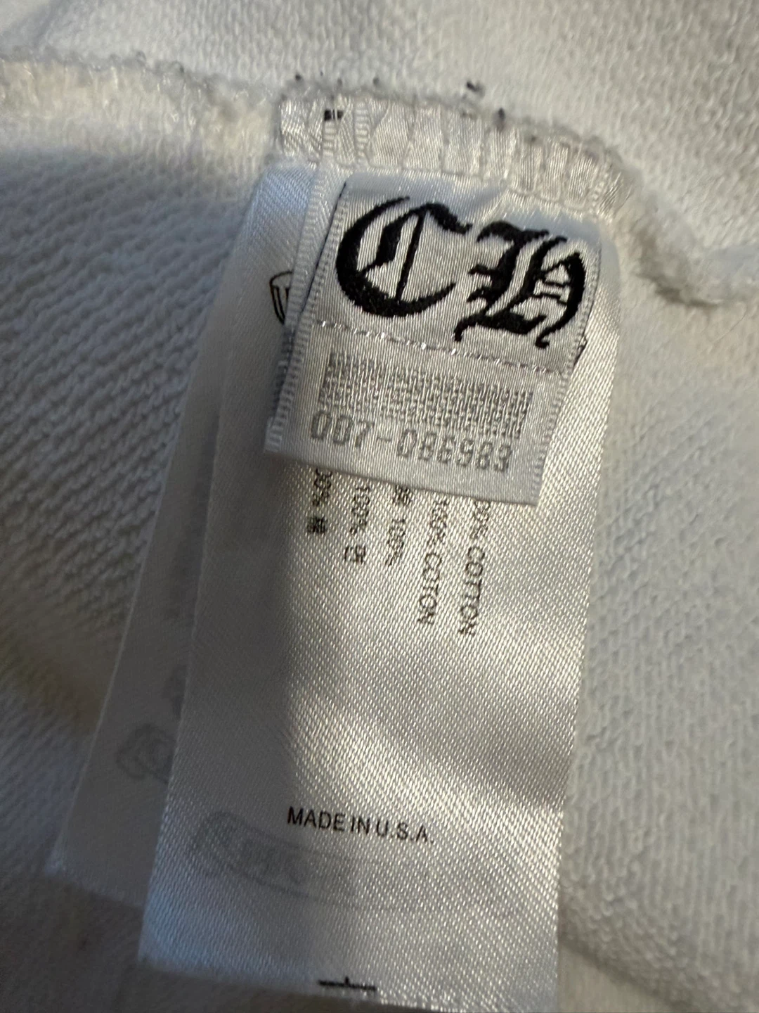 Chrome Hearts White Zip-Up Hoodie - photo 4