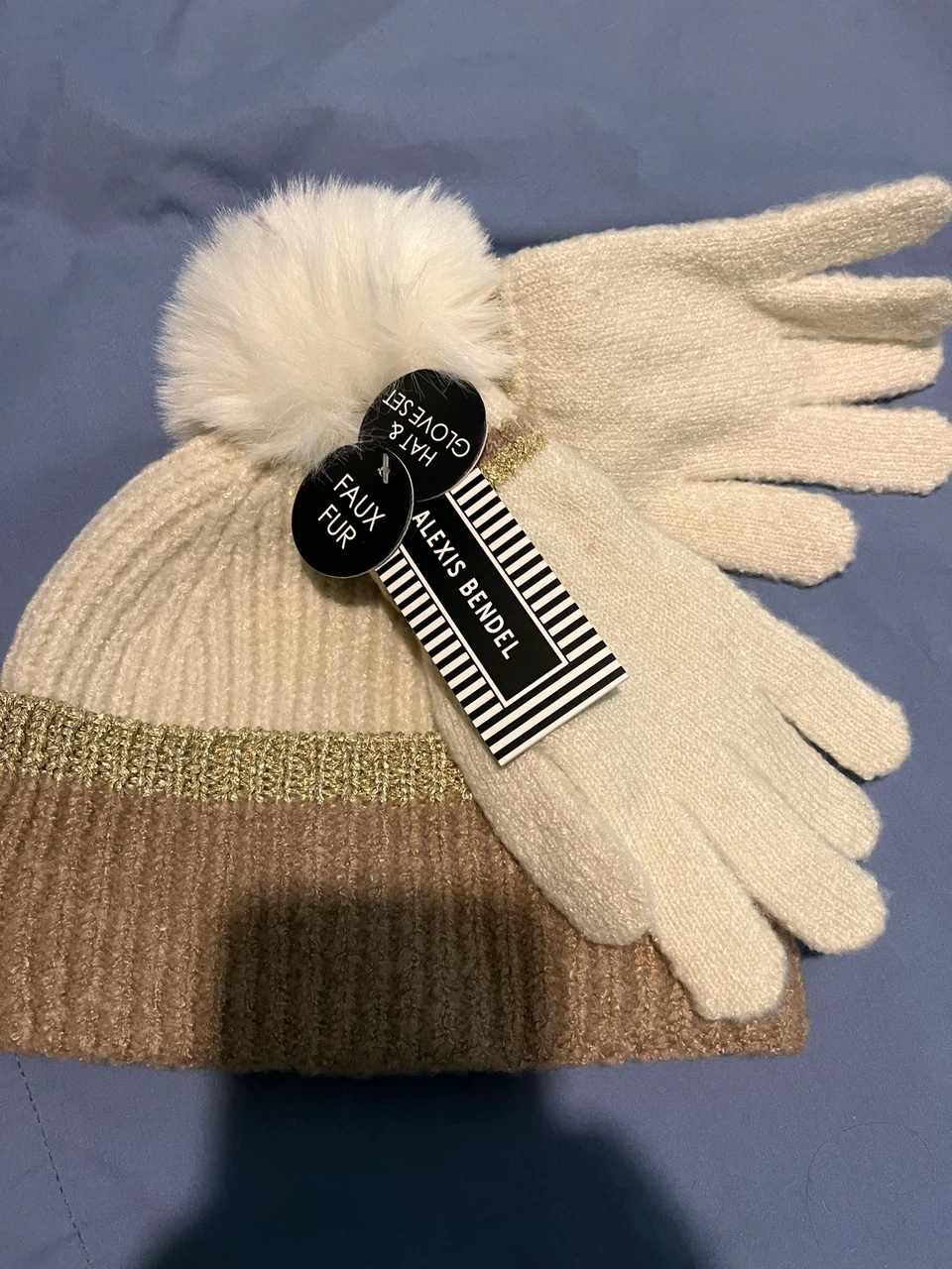 Alexis Bendel Faux Fur Hat and Glove Set