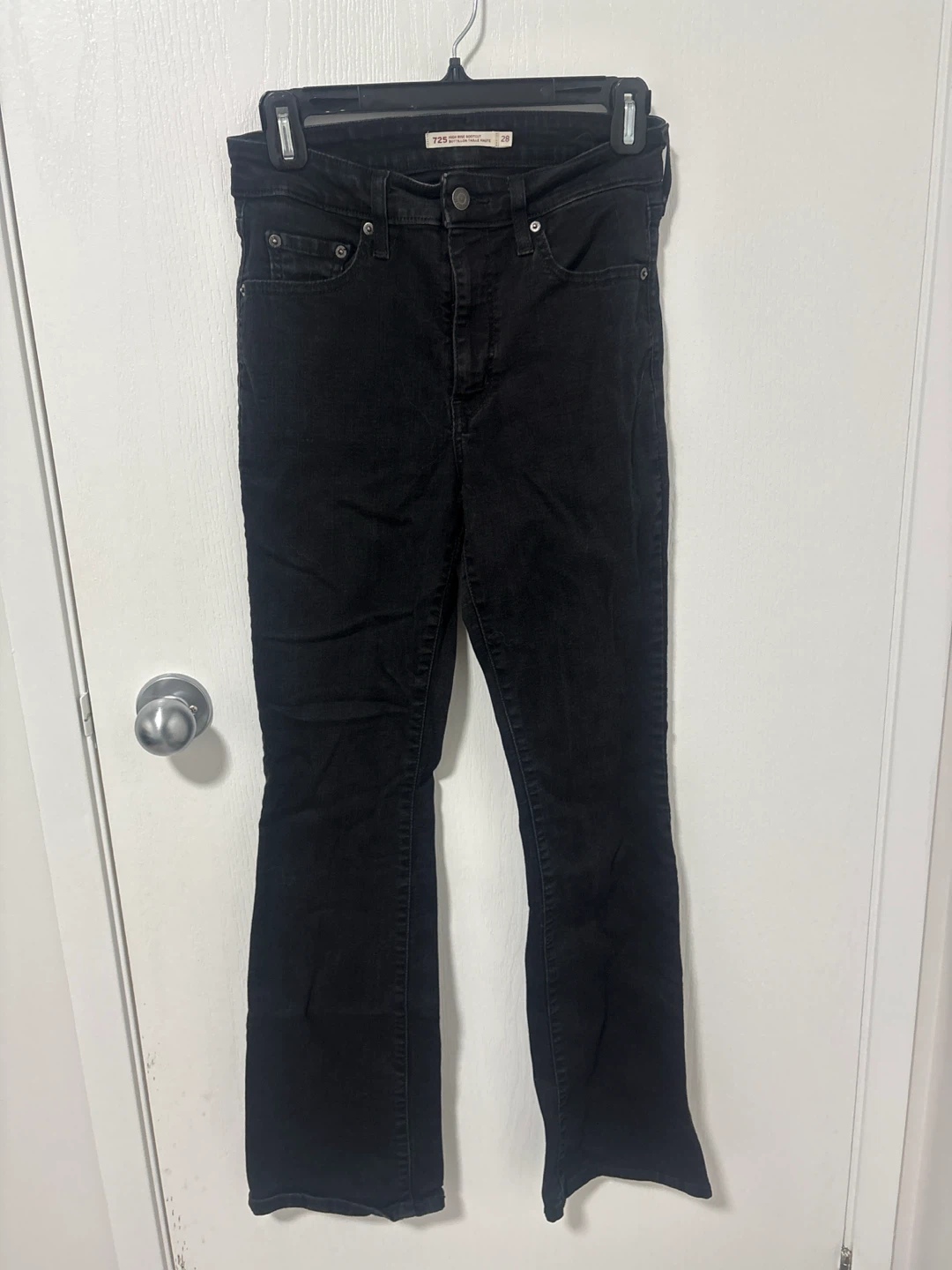 Levi's 725 High Rise Bootcut Jeans - Black