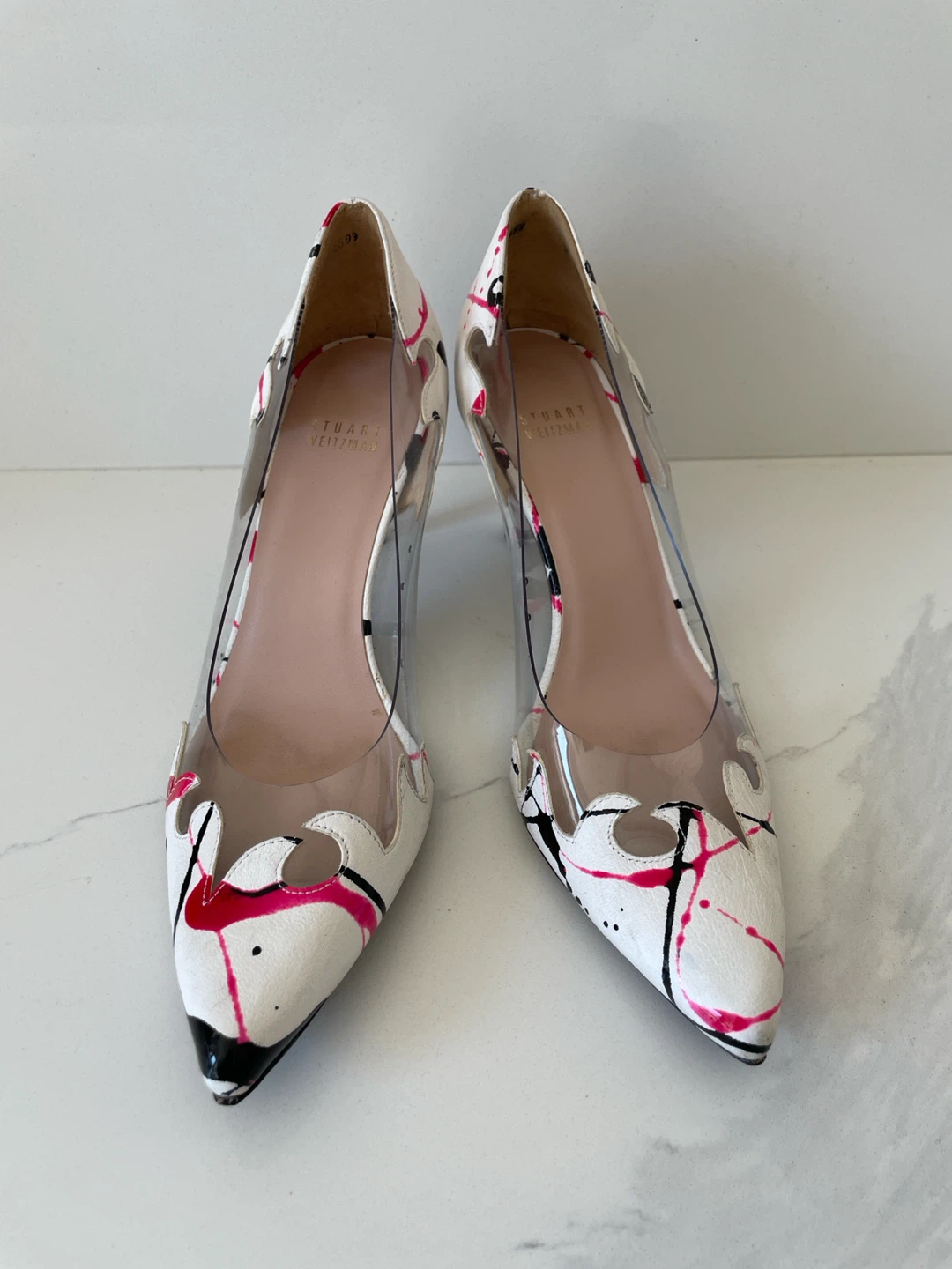 Stuart Weitzman Paint Splatter Pumps