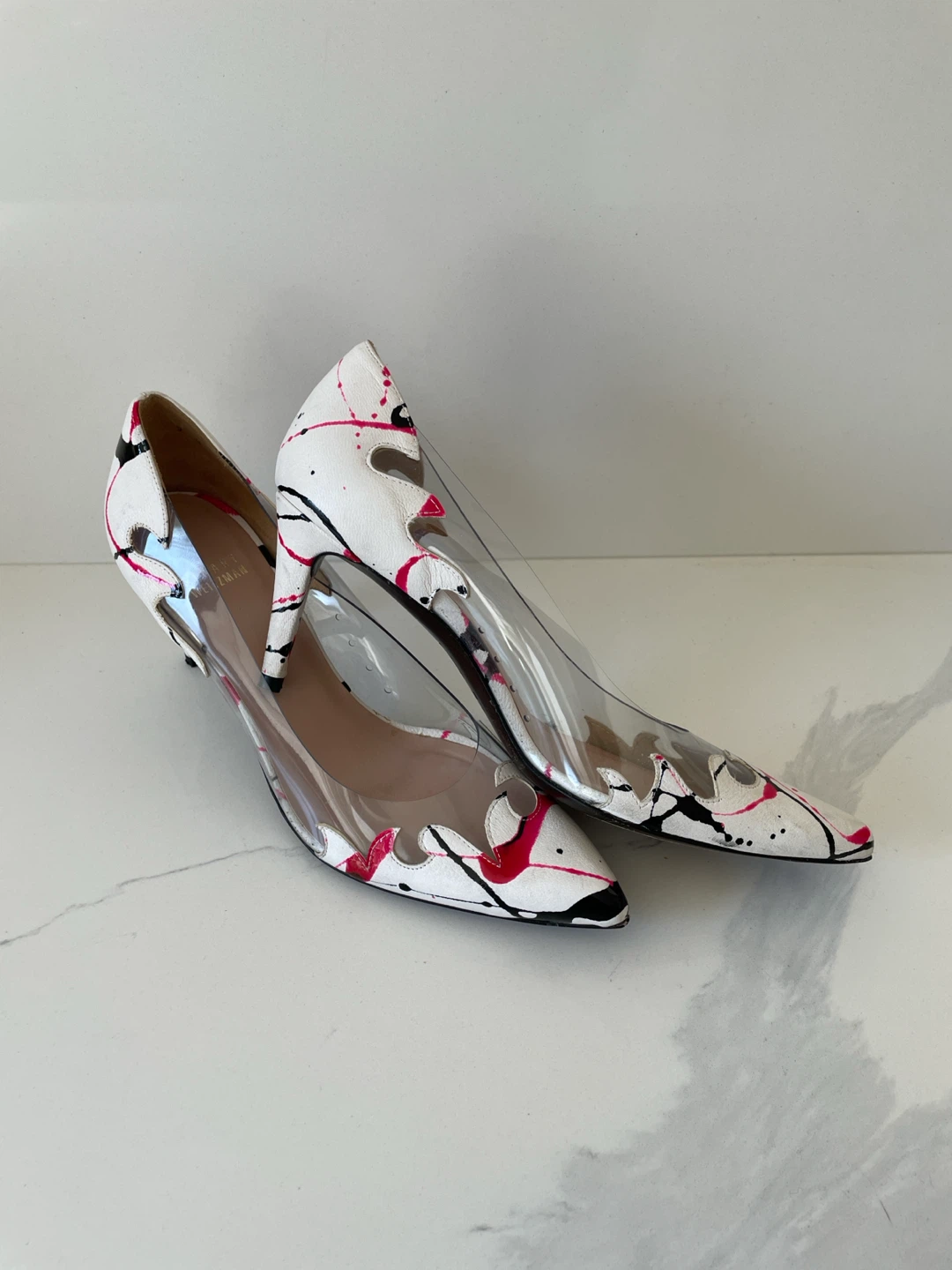 Stuart Weitzman Paint Splatter Pumps - photo 3