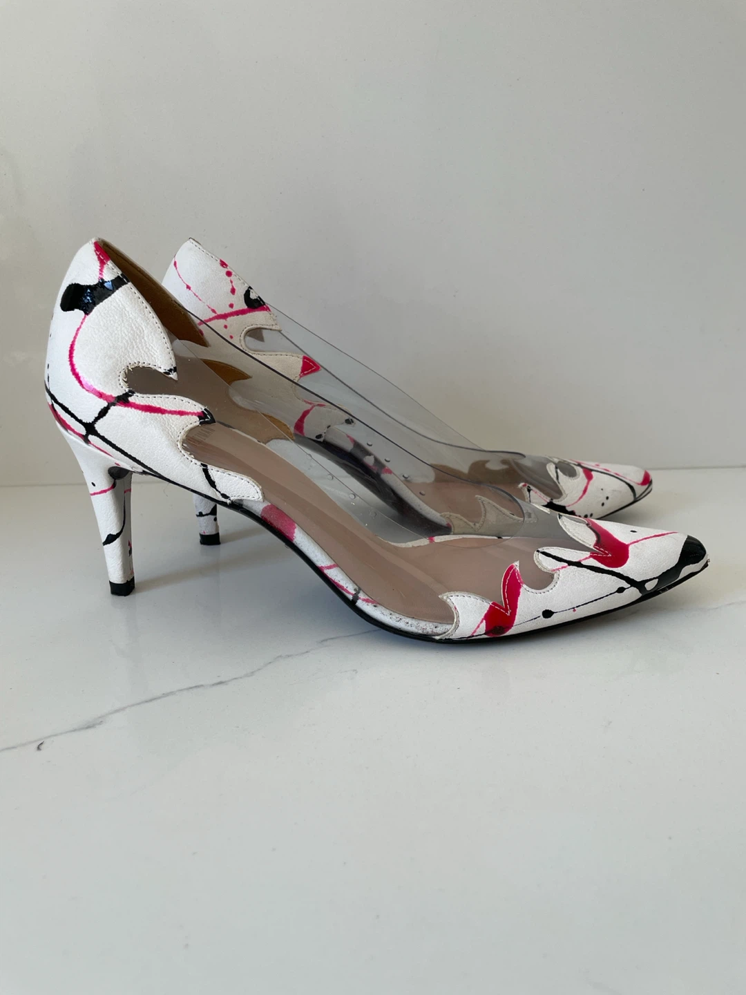 Stuart Weitzman Paint Splatter Pumps - photo 4
