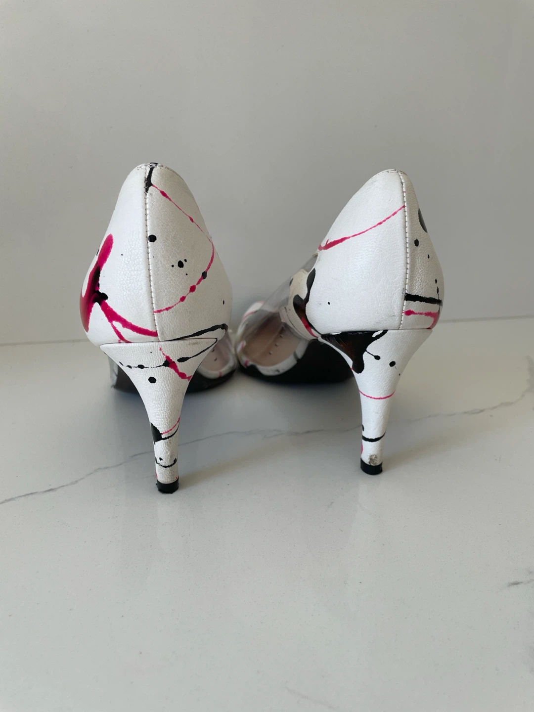 Stuart Weitzman Paint Splatter Pumps - photo 5
