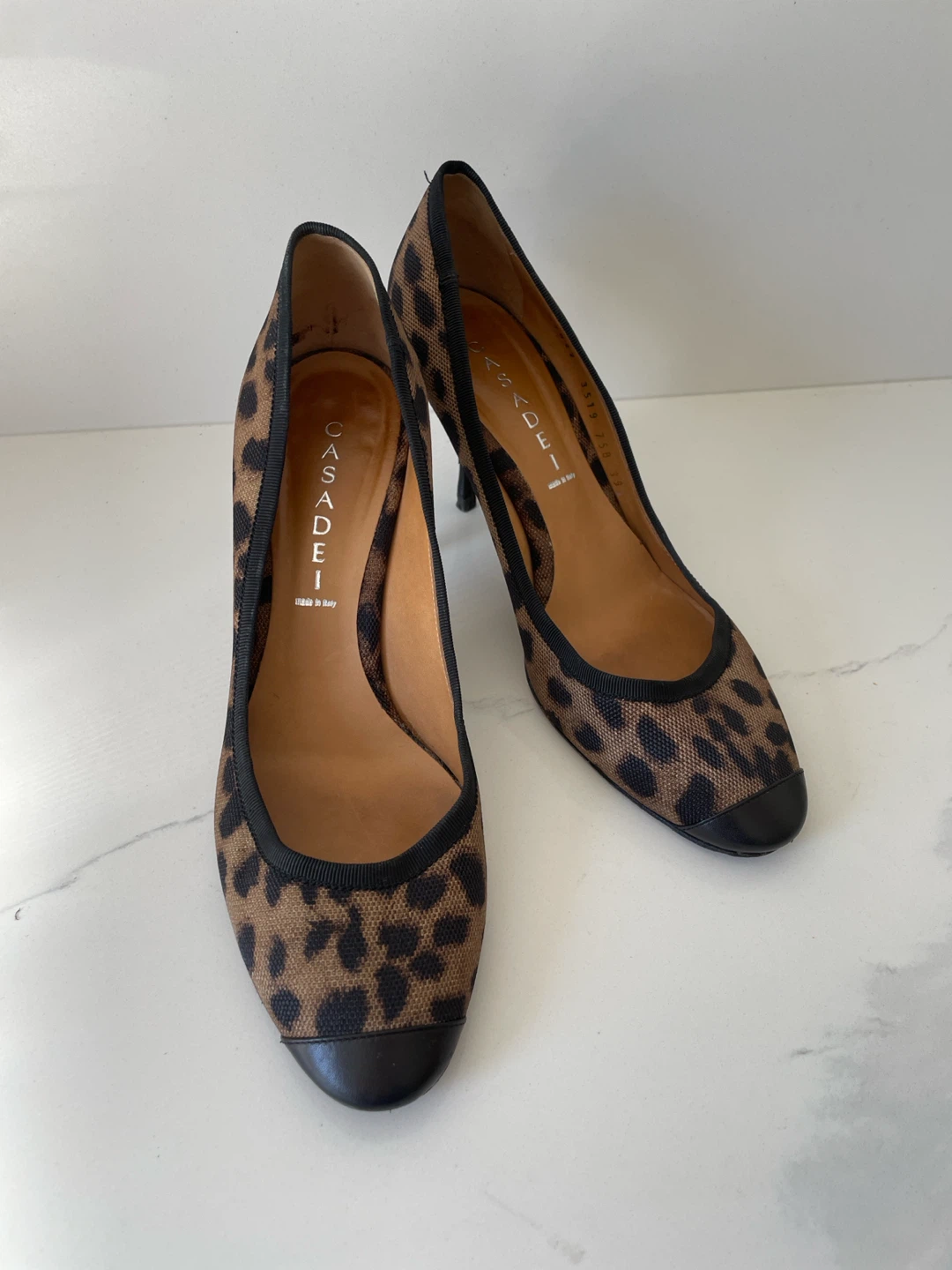 Casadei leopard print heels size 39.5