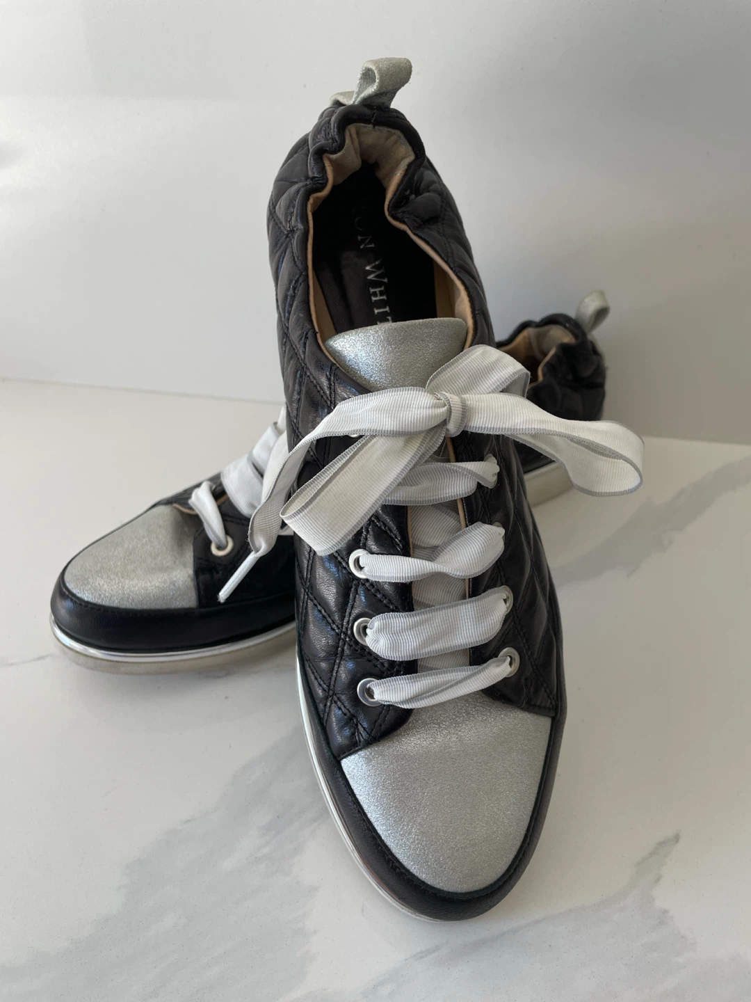 Ron White Quilted Leather Sneakers