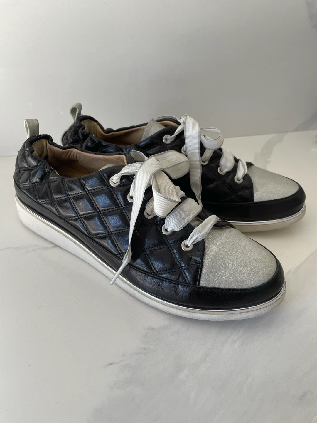 Ron White Quilted Leather Sneakers - photo 3