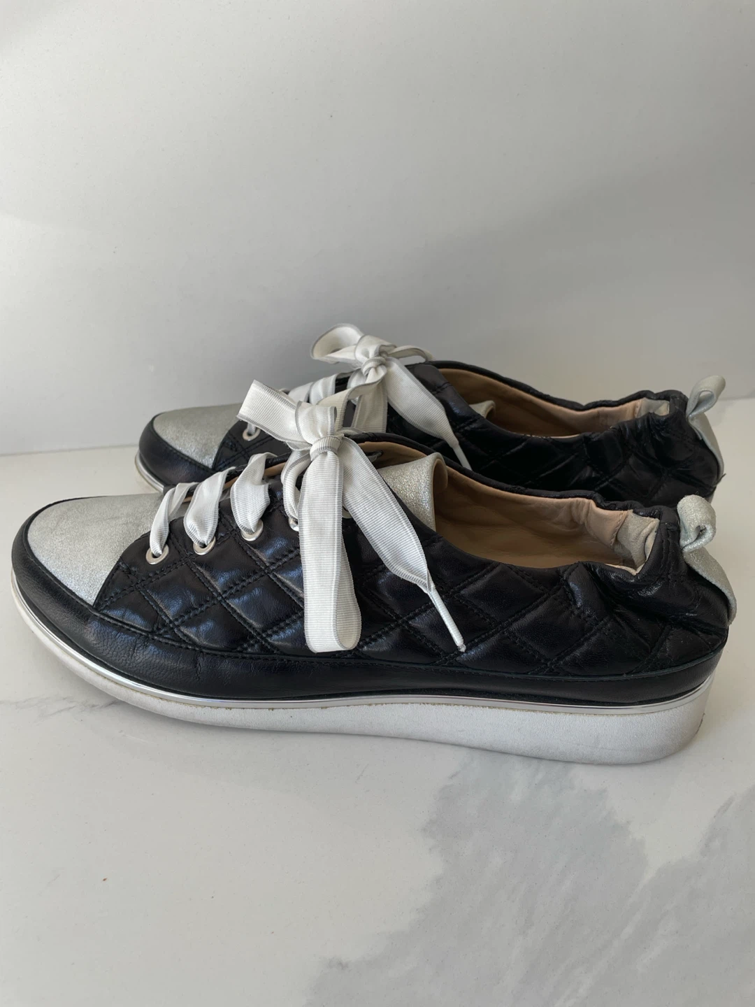 Ron White Quilted Leather Sneakers - photo 5