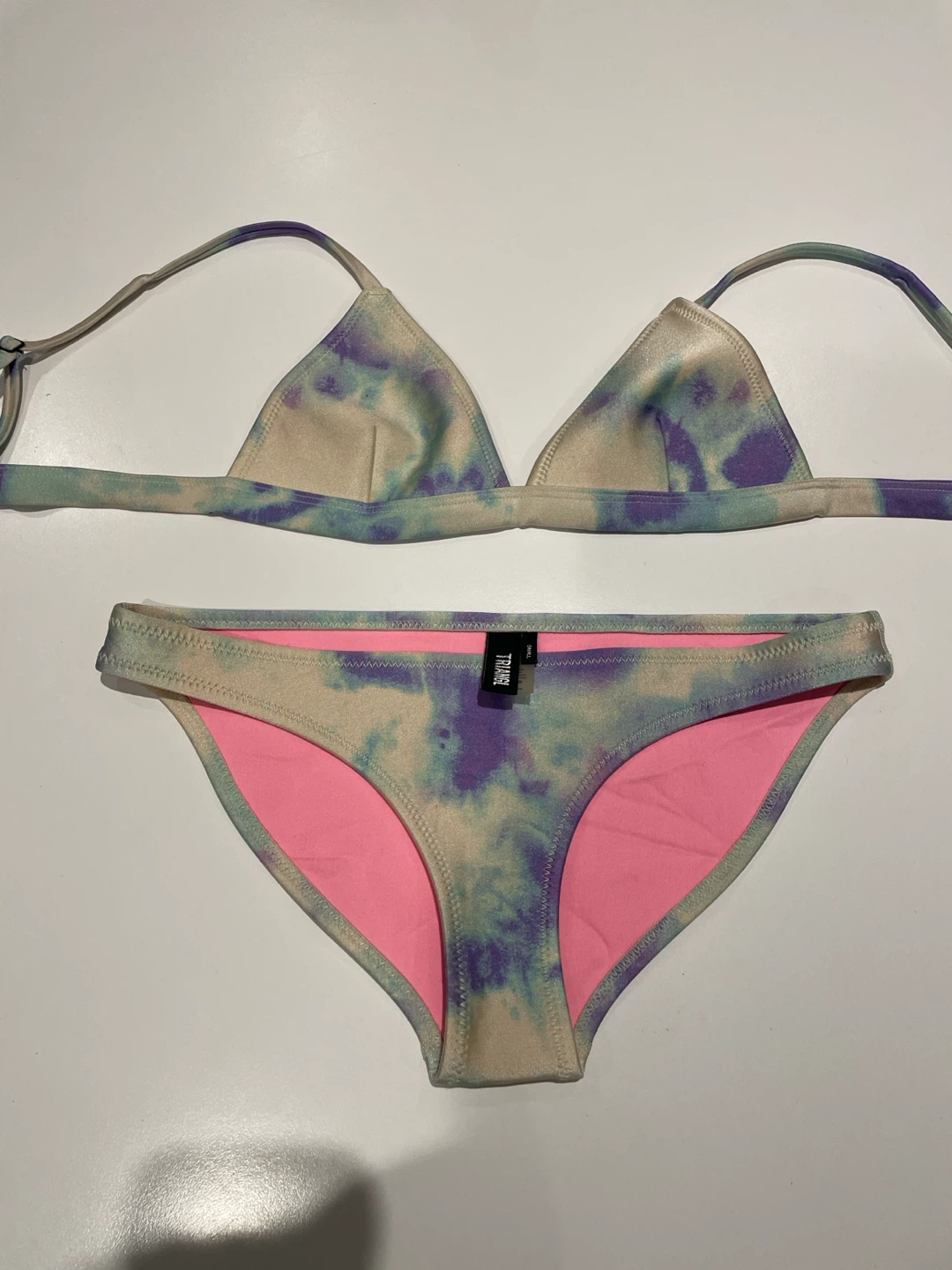 Triangl Tie-Dye Bikini Set Size Small - photo 2