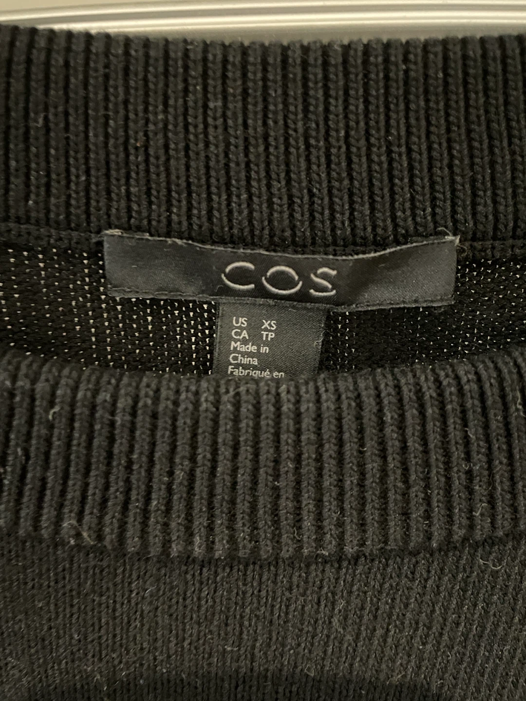 COS black knit dress with ruffle - photo 2