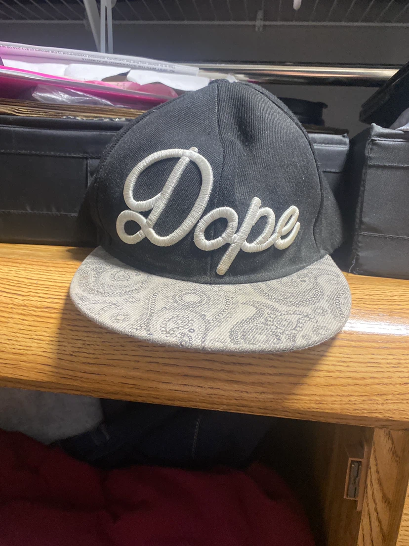 Dope Snapback Cap Black and Paisley
