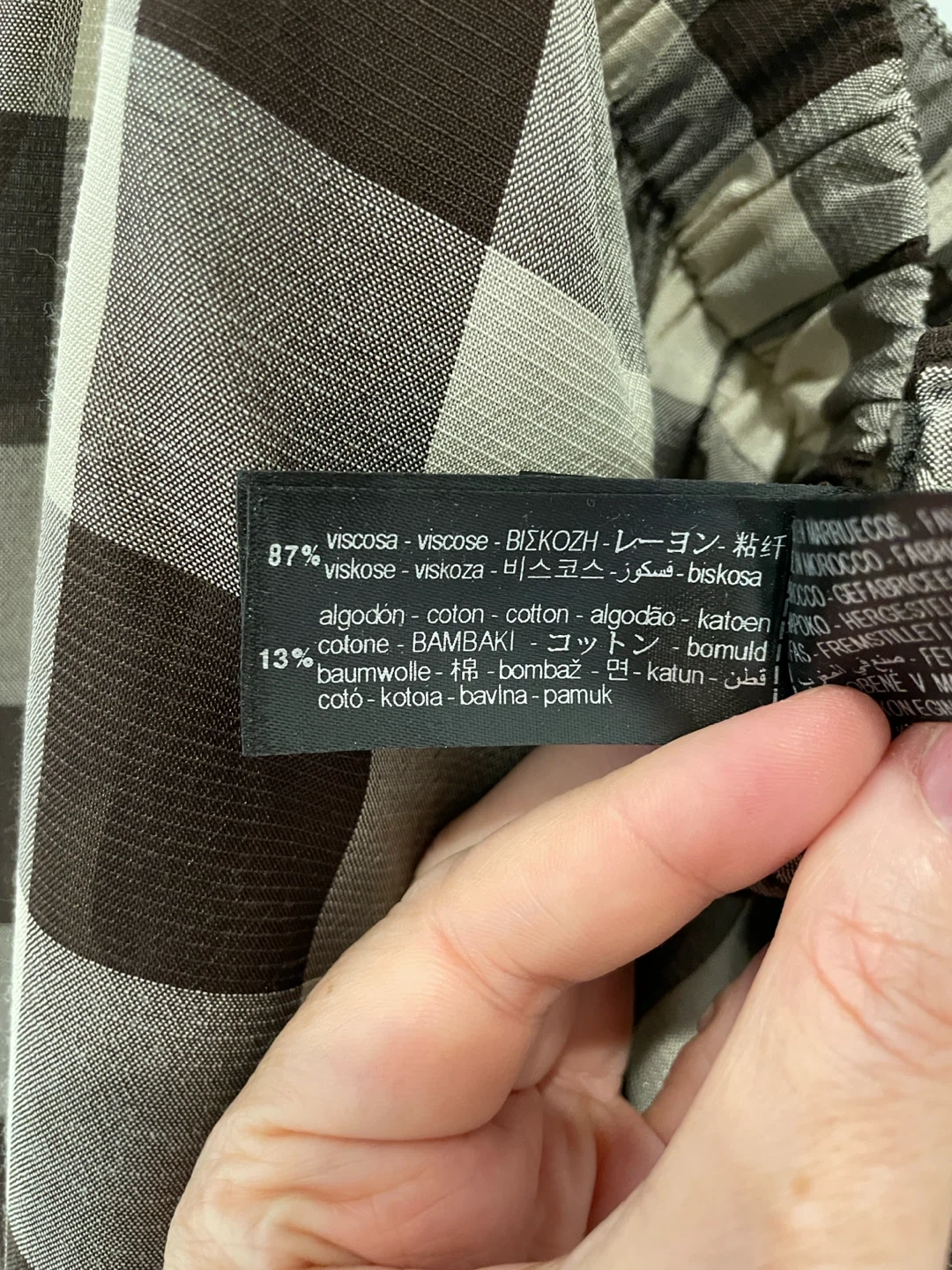 Zara ZW Collection Gingham Plaid Pants - photo 2