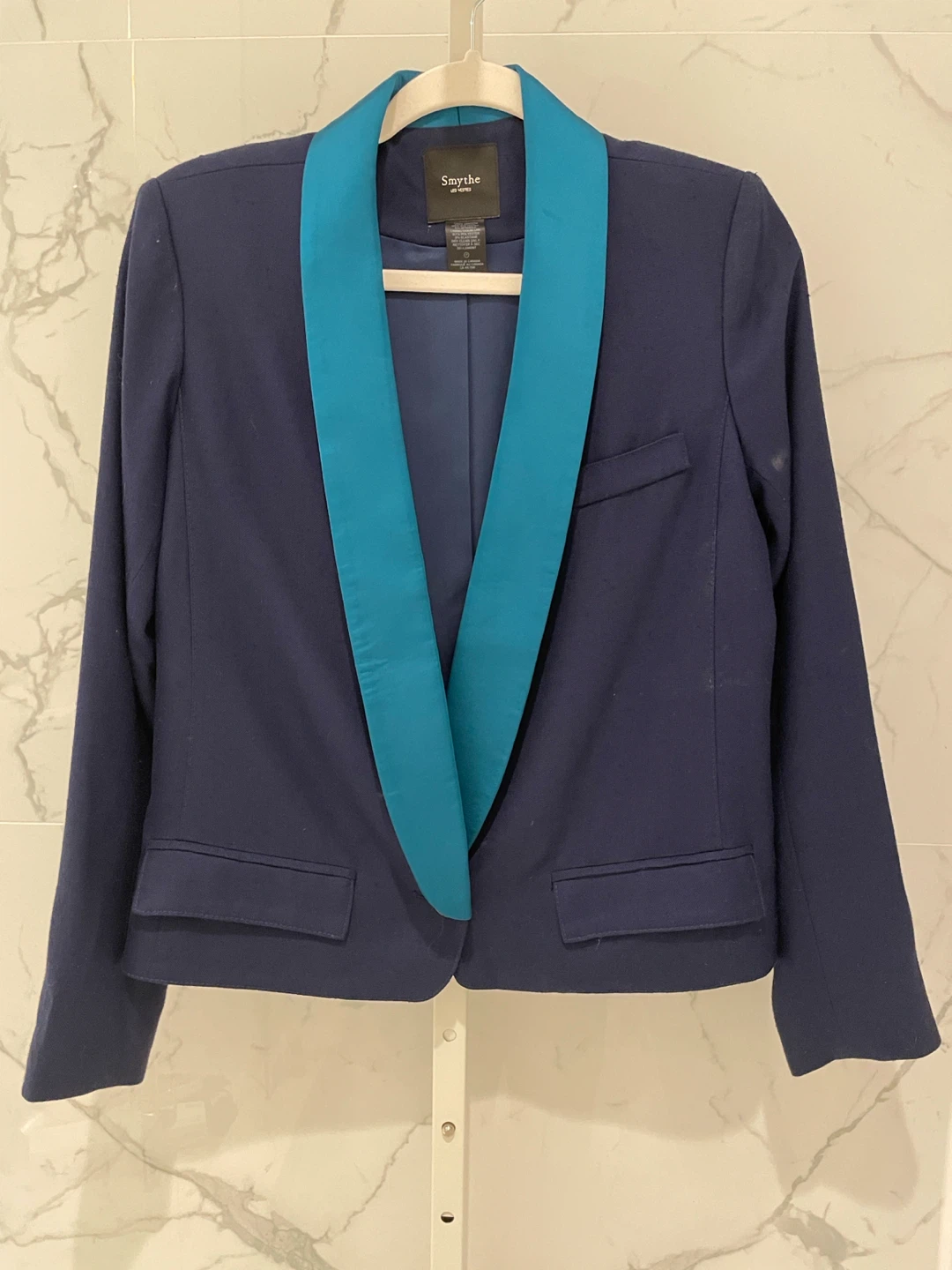 Smythe Navy Cropped Blazer