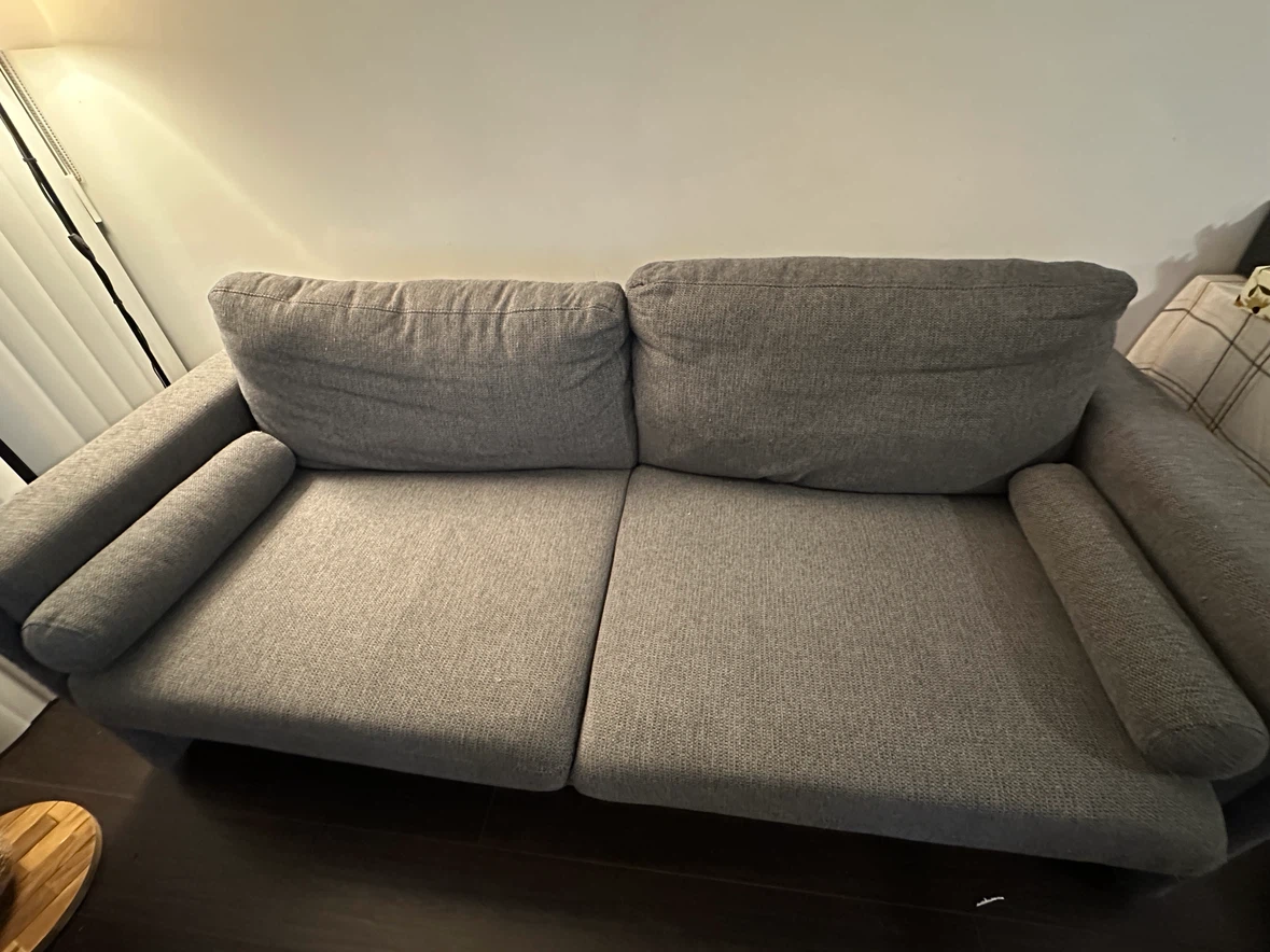 Grey Two-Seater Sofa