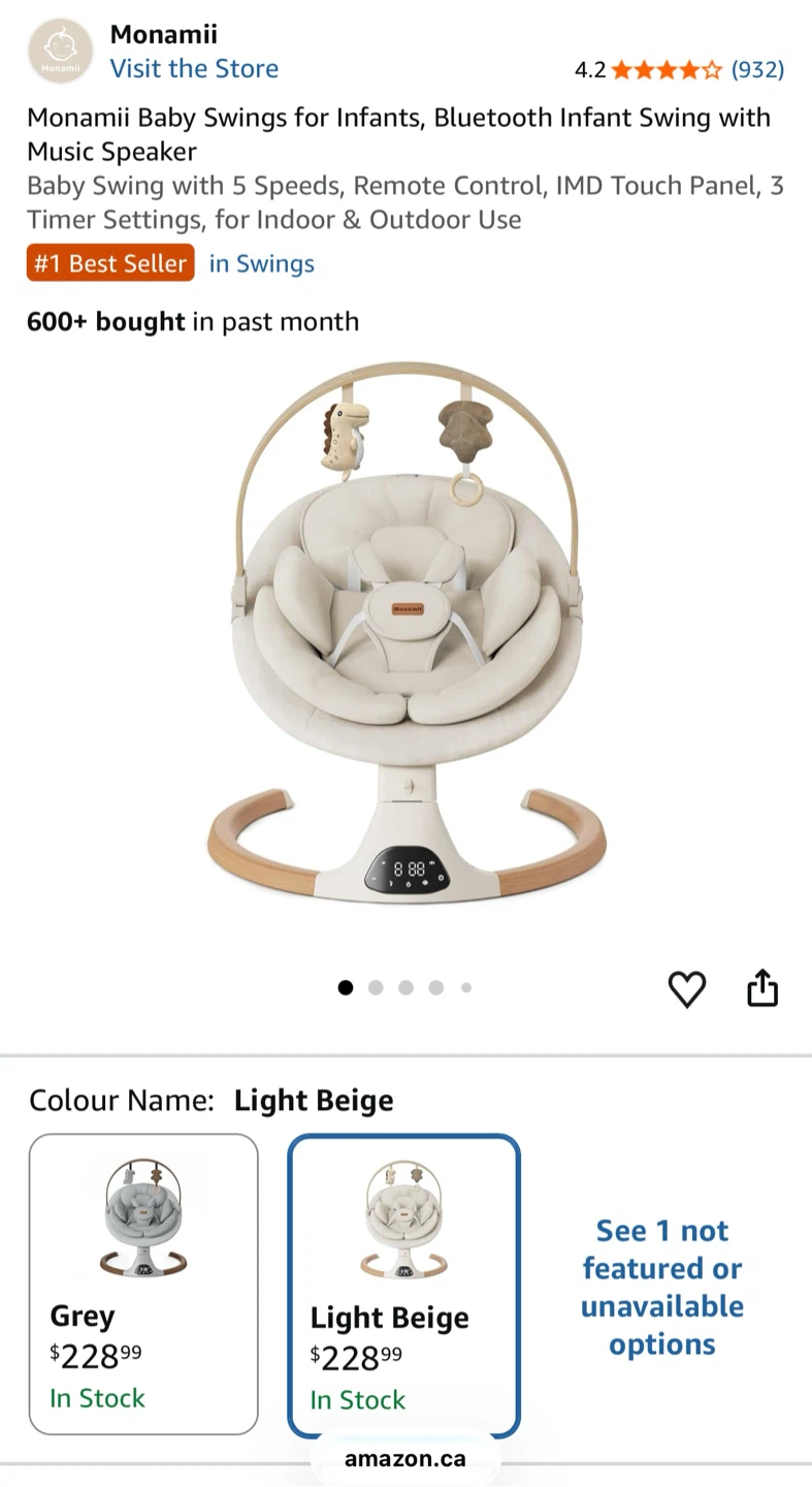 Monamii Baby Swing