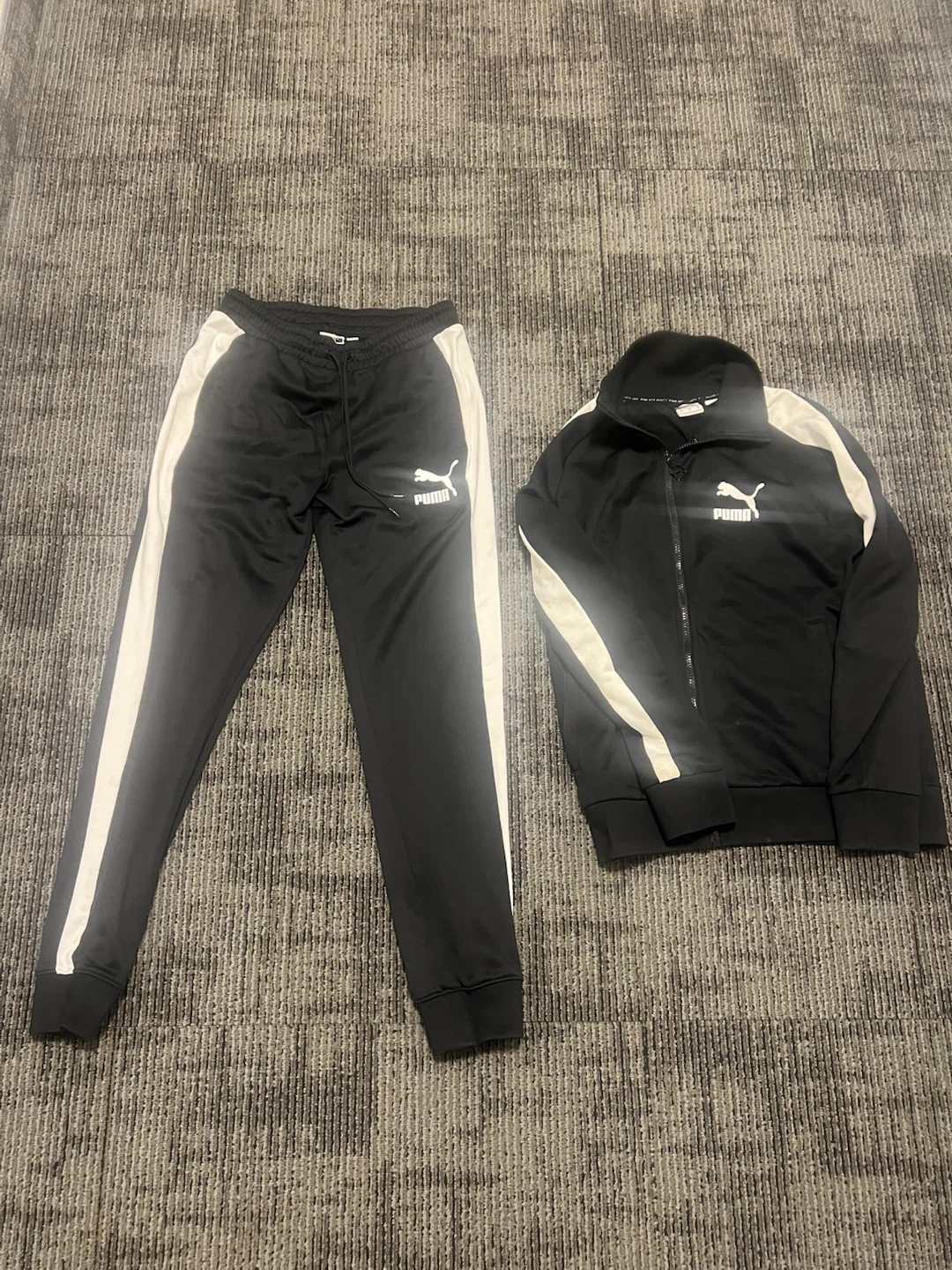 Puma Tracksuit - Black and White