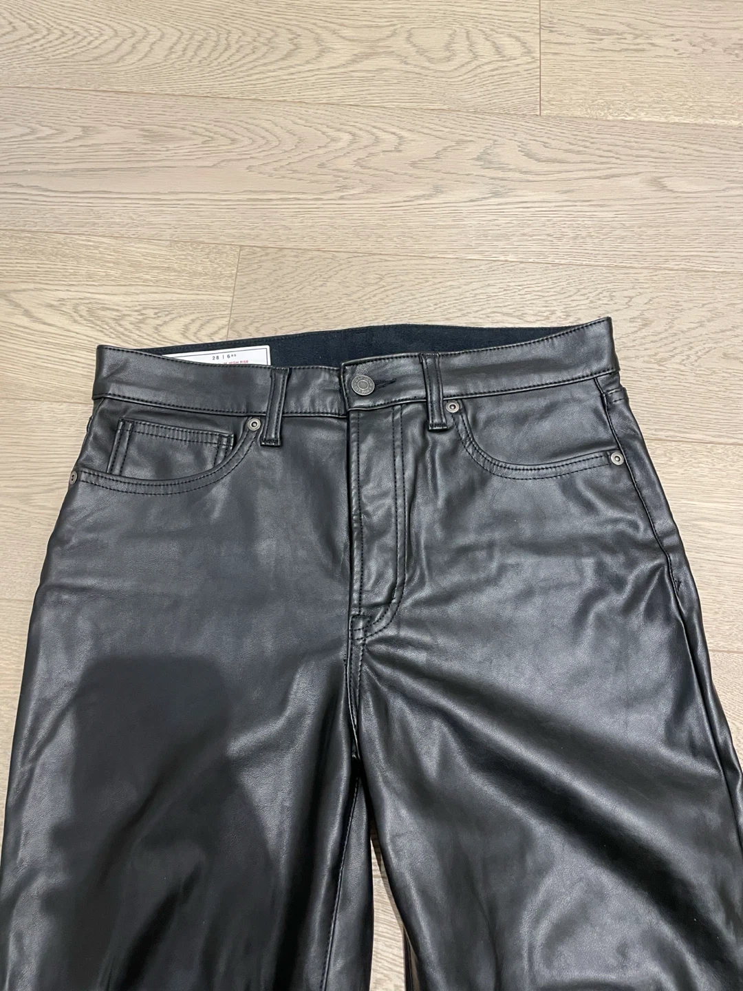 Gap Vintage Slim High Rise Faux Leather Pants - photo 2