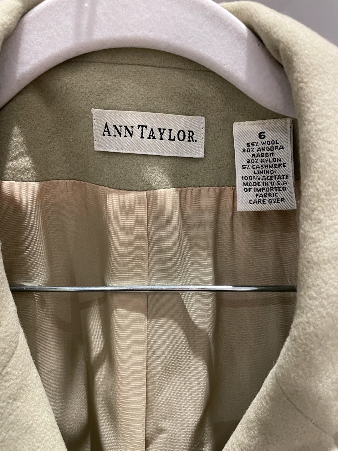 Ann Taylor Sage Green Wool Blend Blazer - photo 2