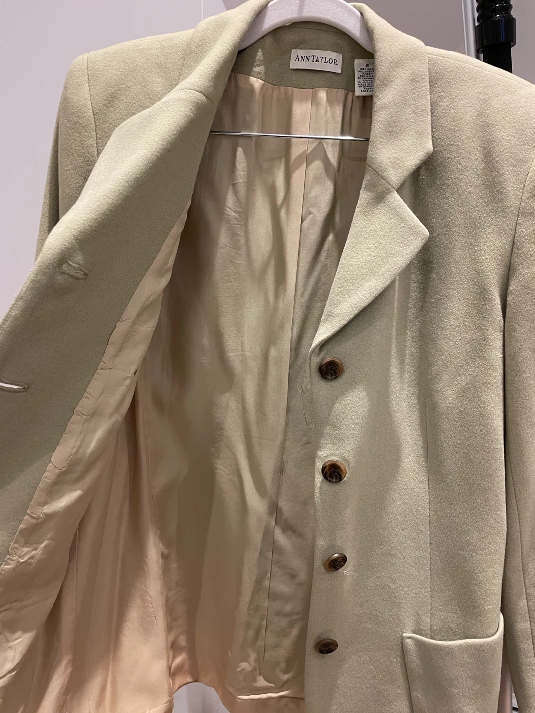 Ann Taylor Sage Green Wool Blend Blazer - photo 4