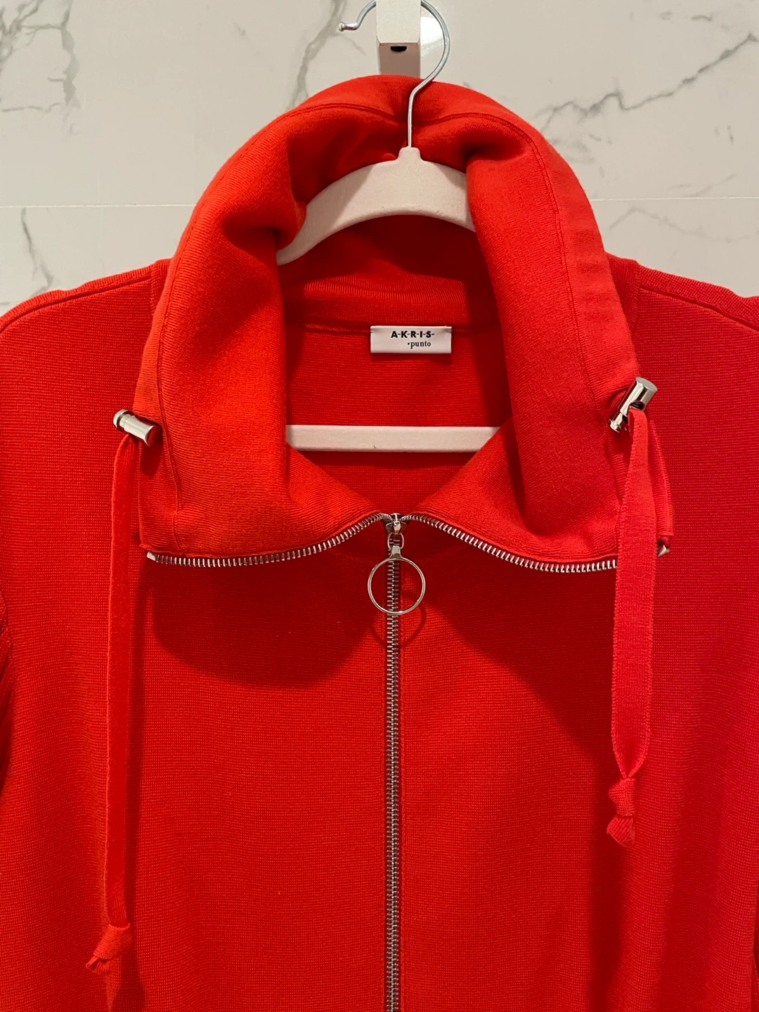 Akris Punto Red Zip-Up Jacket - photo 2