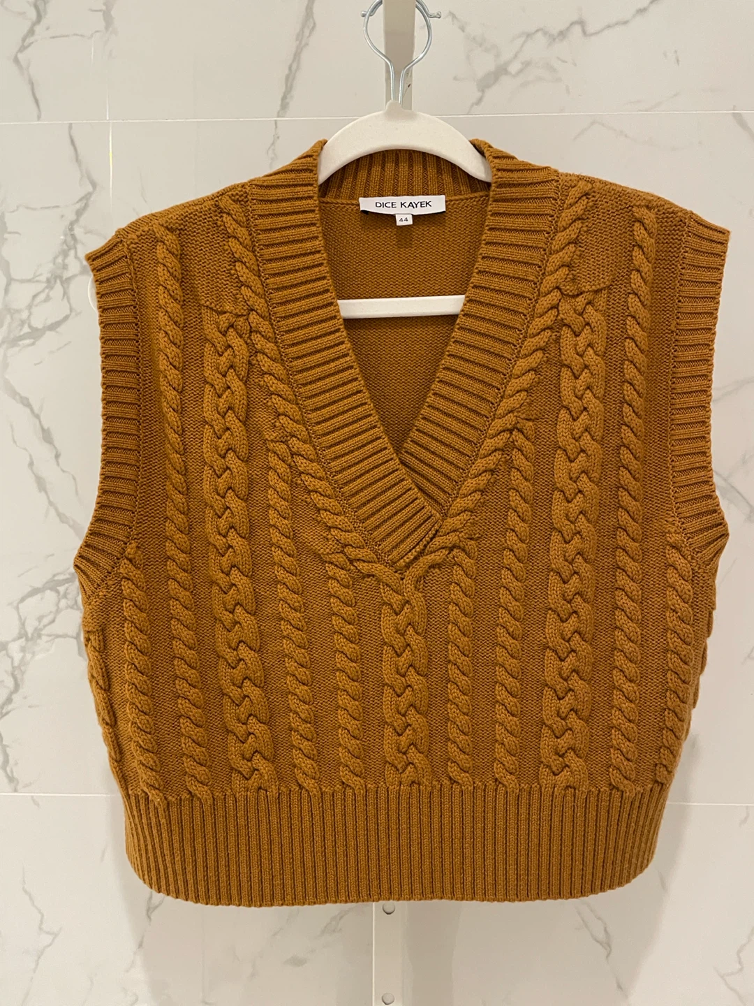 DICE KAYEK cable knit sweater vest