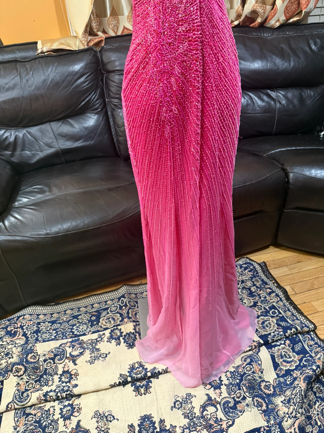Alyce Designs 10 Pink Ombre Beaded Dress - photo 5