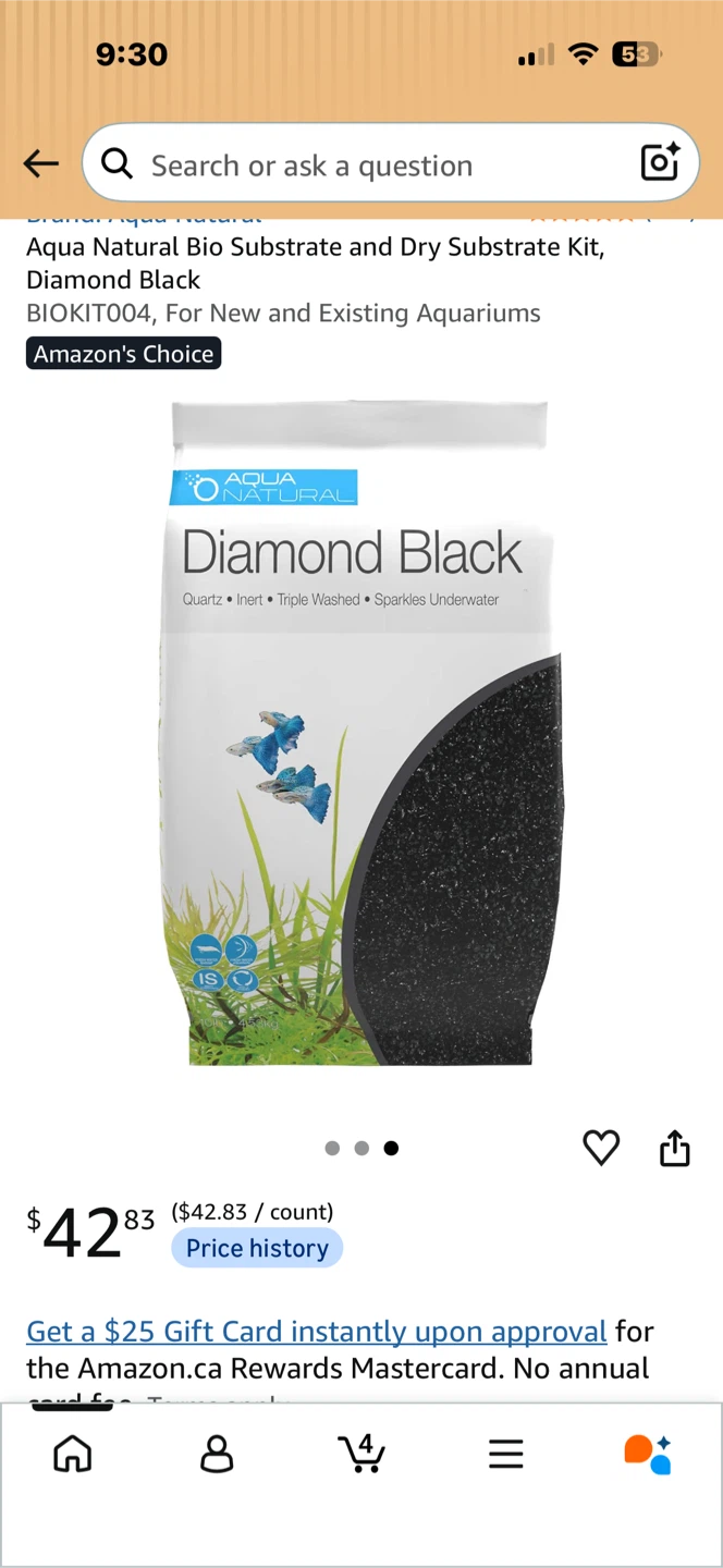 Aqua Natural Diamond Black Aquarium Substrate