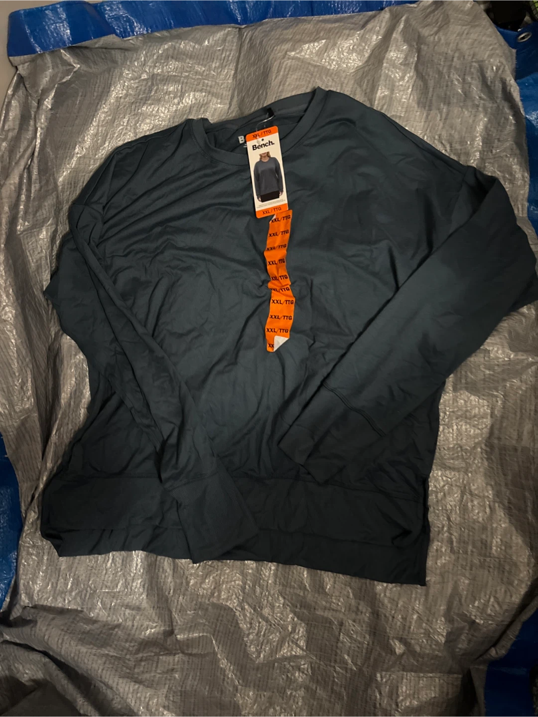 Ladies Bench Long Sleeve blue Shirt XXL