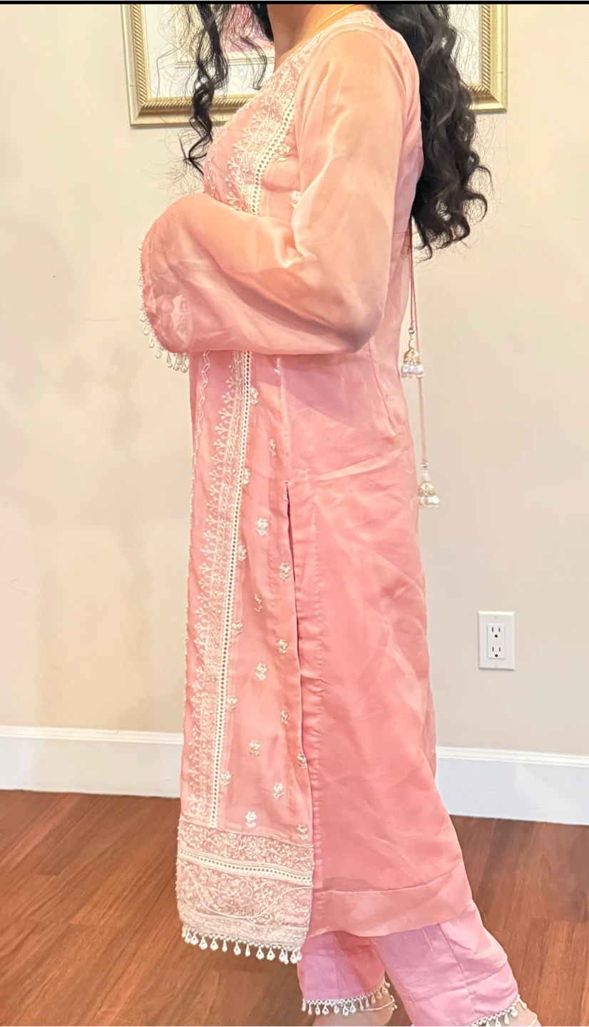 Pink Embroidered Salwar Kameez