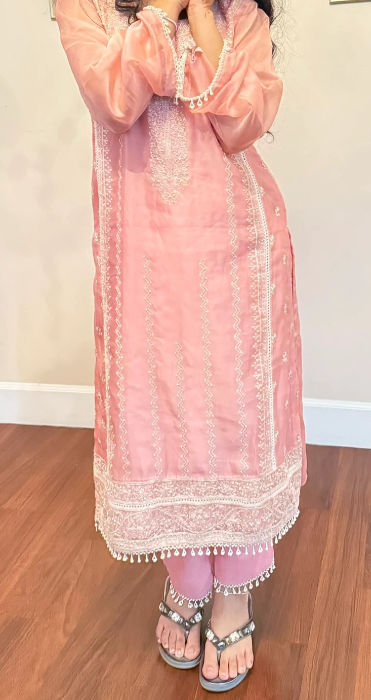 Pink Embroidered Salwar Kameez - photo 2
