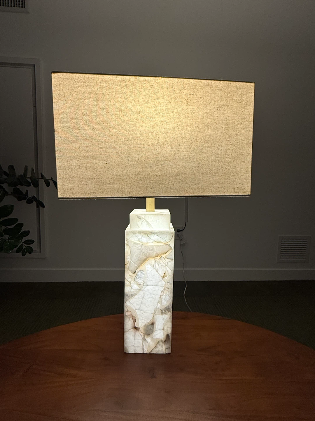 Alabaster Stone Table Lamp - photo 4