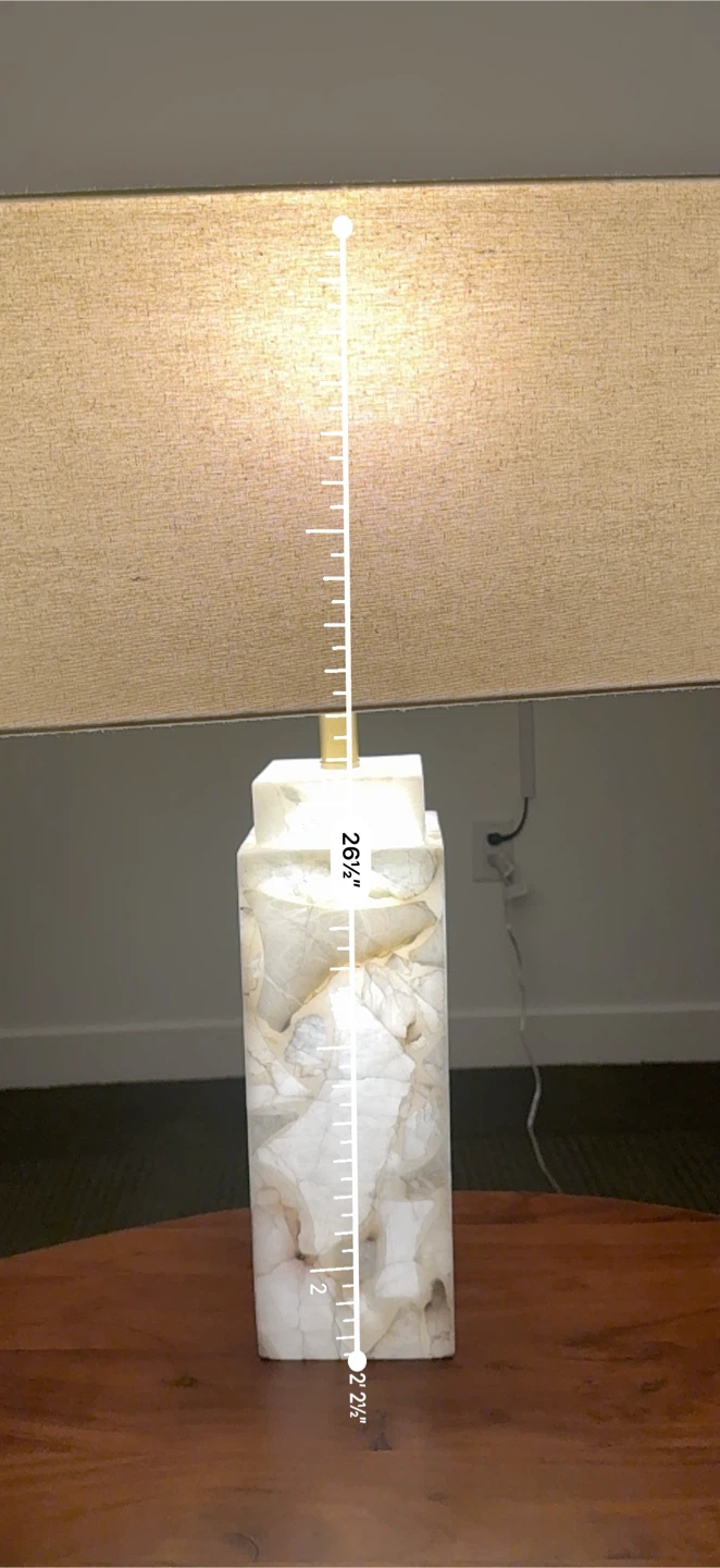 Alabaster Stone Table Lamp - photo 5