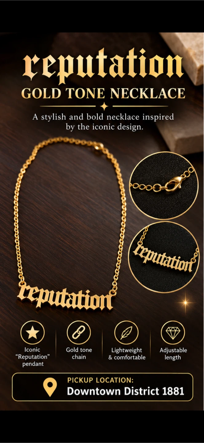 Reputation Gold Tone Necklace