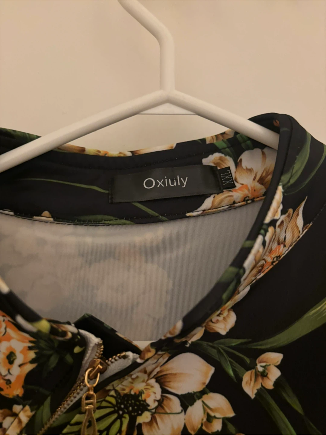 Oxiuly Floral Mandarin Collar Dress XXL - photo 2