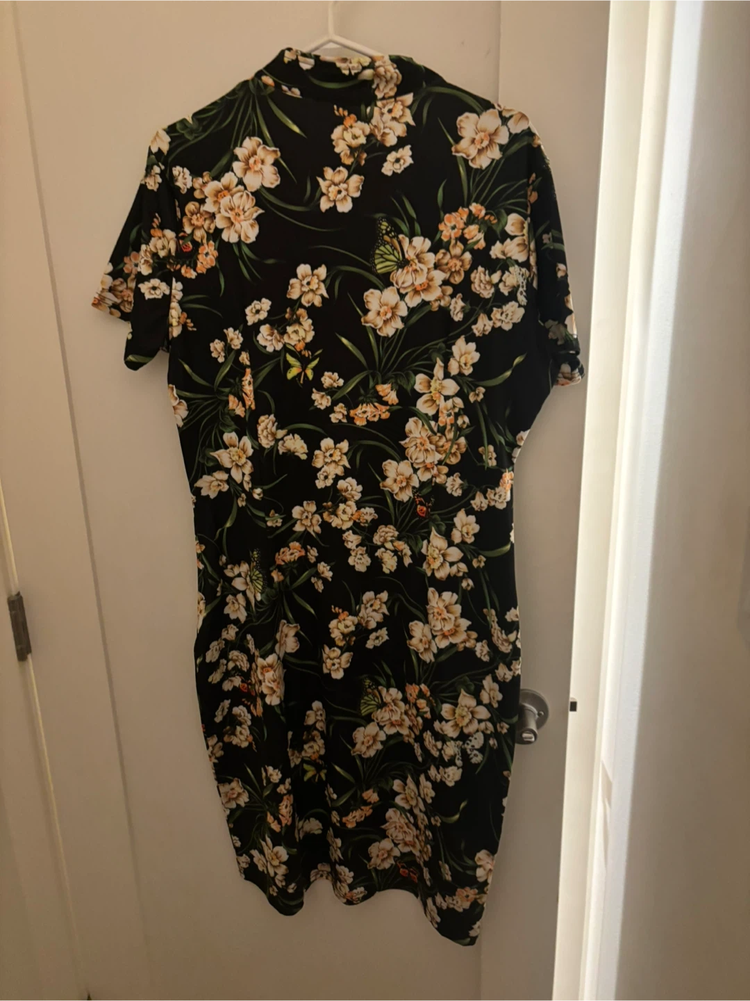 Oxiuly Floral Mandarin Collar Dress XXL - photo 3