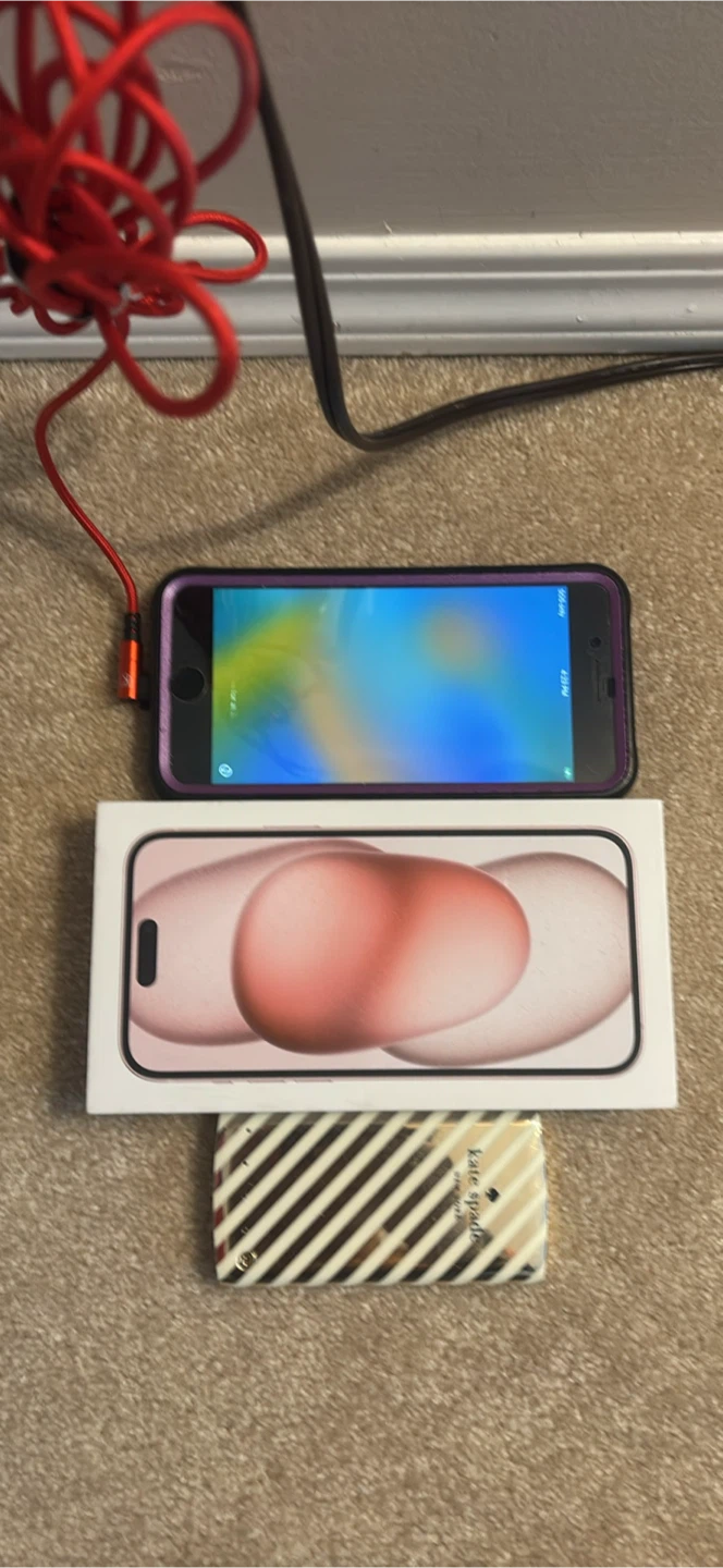 iPhone 8 Plus Box and Kate Spade Portable Charger new - photo 2