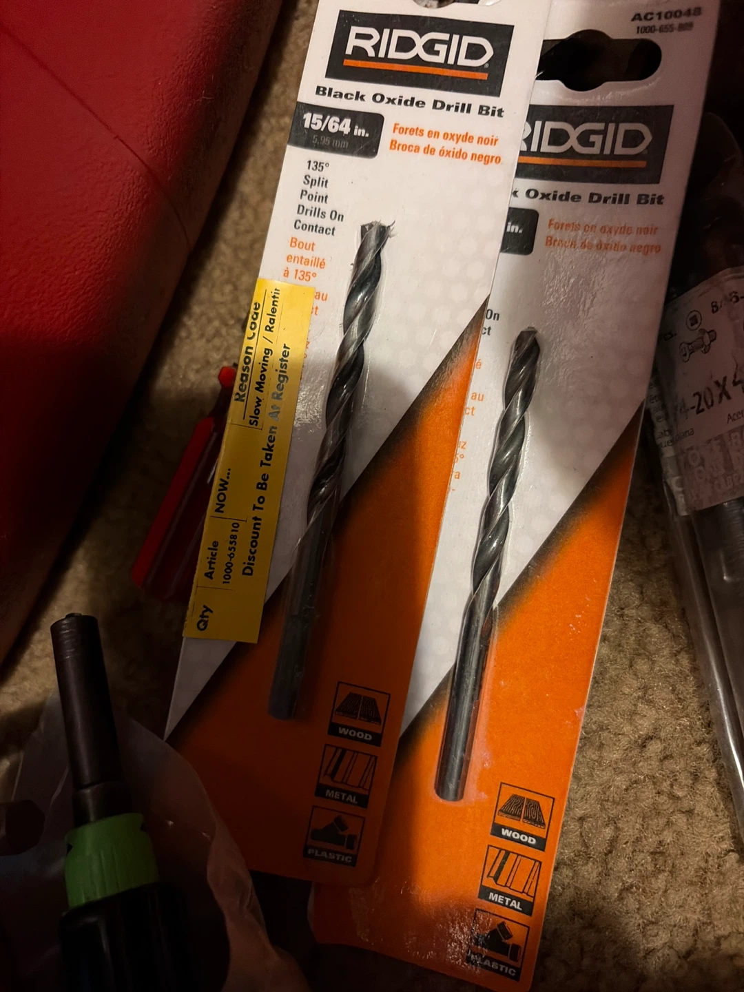 Ridgid Black Oxide Drill Bits (15/64 in) - photo 3