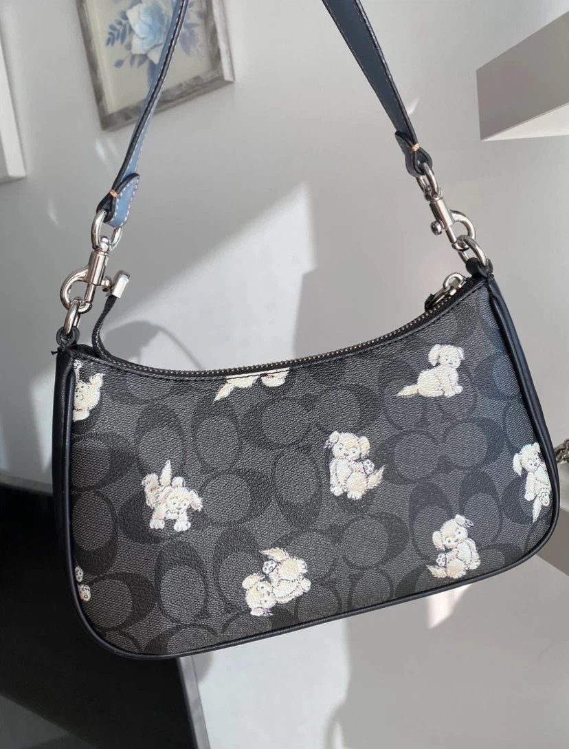 Coach Signature Teri Shoulder Bag in Puppy Print - photo 2