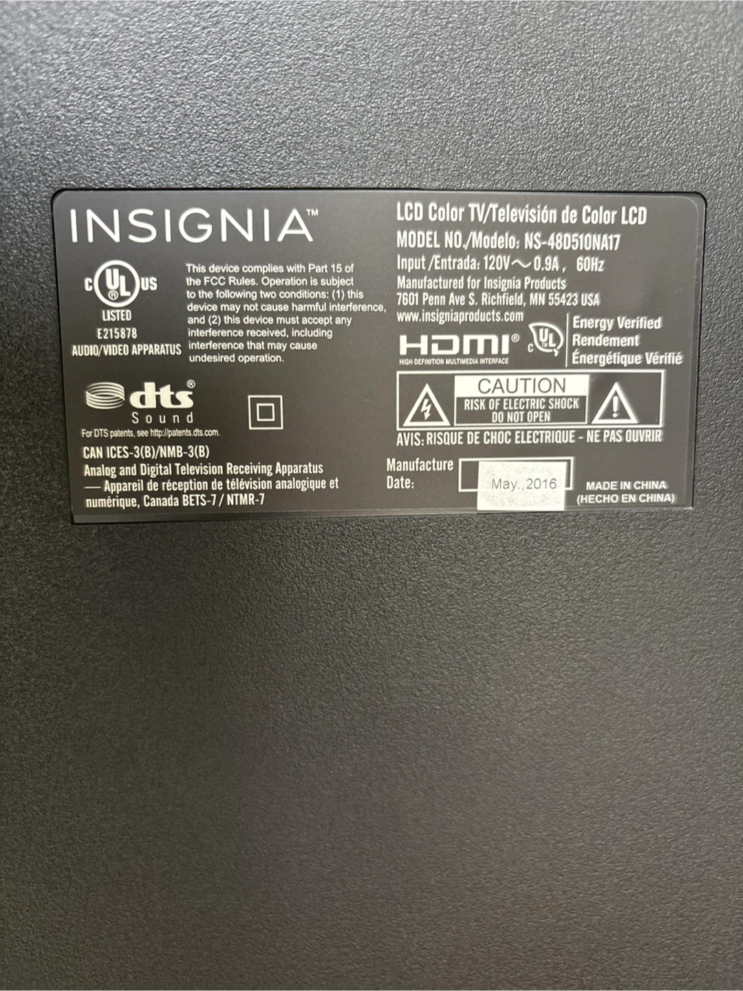 Insignia 48-inch LED TV - photo 2