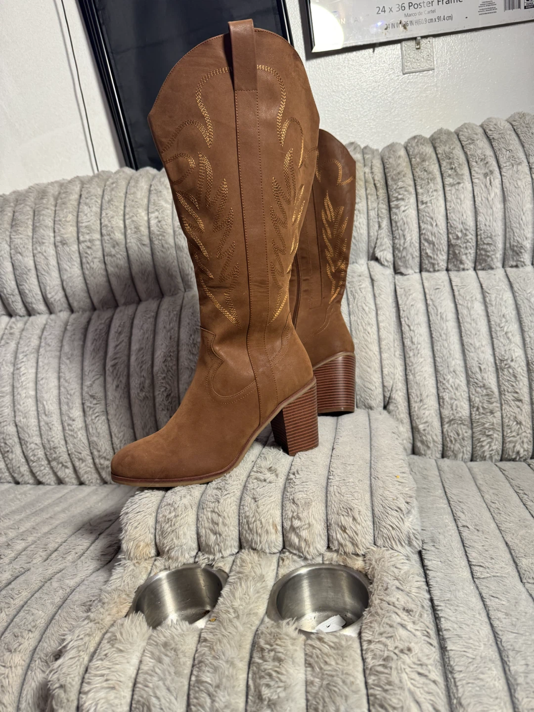 Women's Brown Western Boots - photo 5